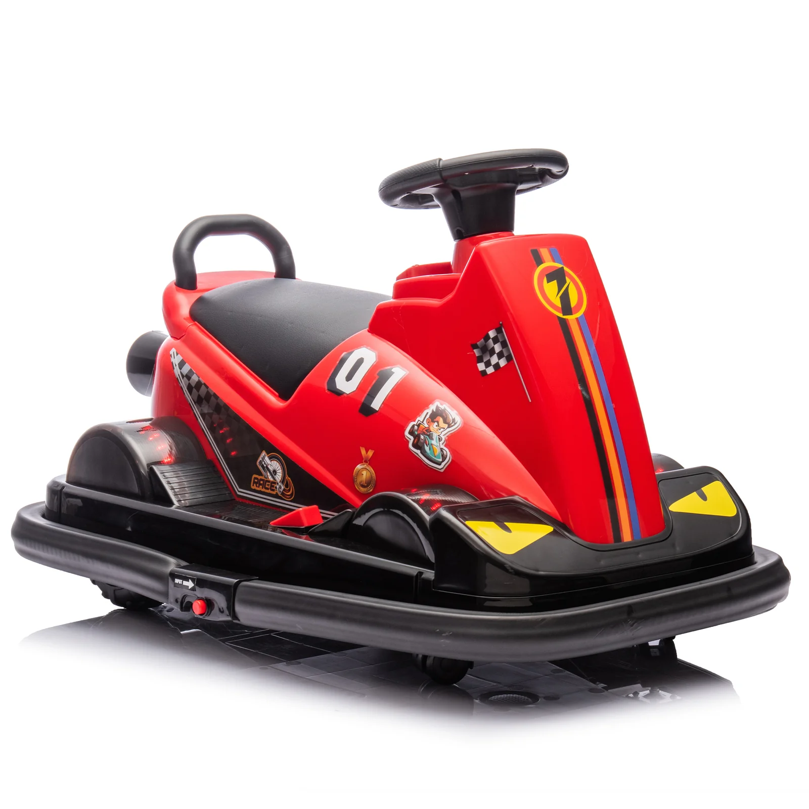 12V Kids Ride-On Motor Bumper Car with 360-Degree Rotation System - Image 6
