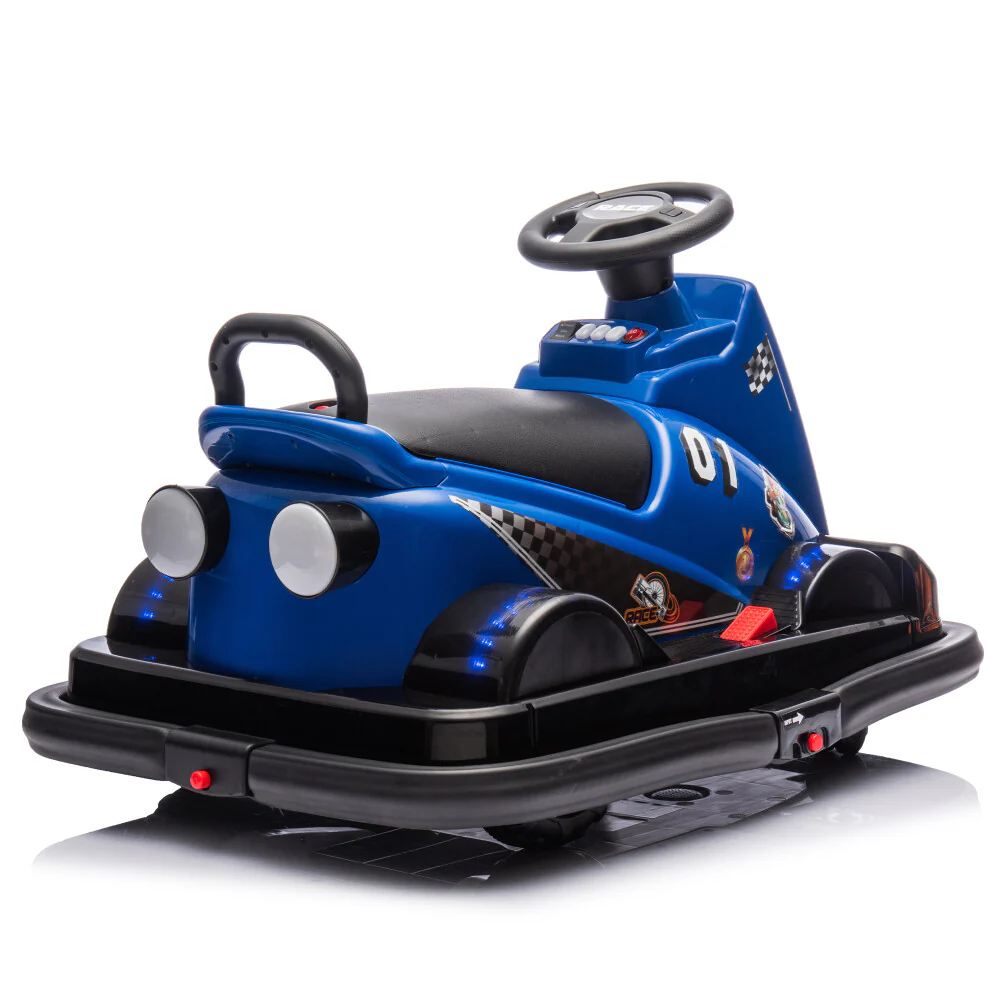 12V Kids Ride-On Motor Bumper Car with 360-Degree In-Place Rotation System - Image 6