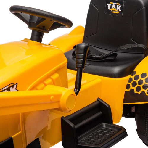 12V Battery-Powered Kids Ride-On Electric Excavator Tractor with Digging Handle - Image 21