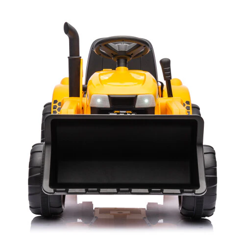 12V Battery-Powered Kids Ride-On Electric Excavator Tractor with Digging Handle - Image 4