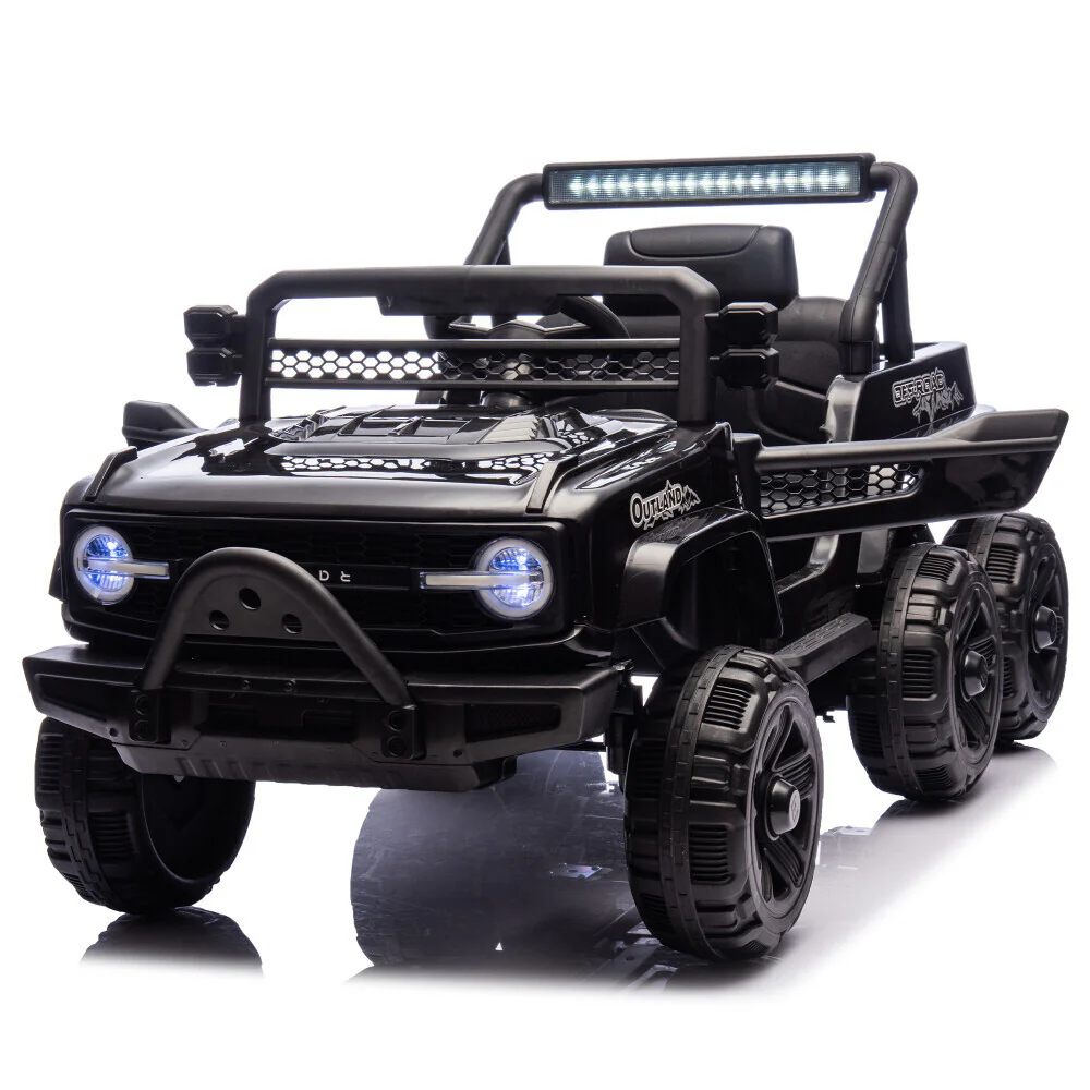 12V Kids Electric Ride-On Truck with 6 Wheels, Music, and Remote Control - Image 11