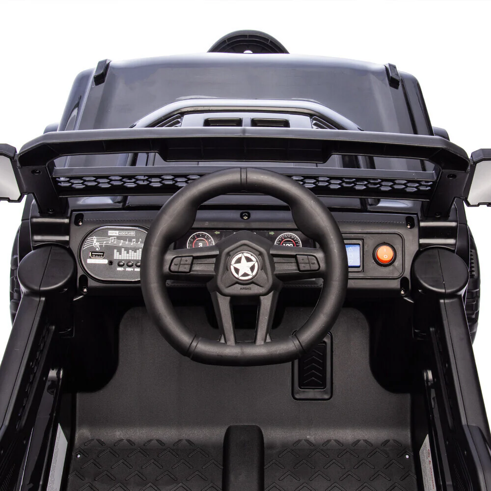 12V Kids Electric Ride-On Truck with 6 Wheels, Music, and Remote Control - Image 14