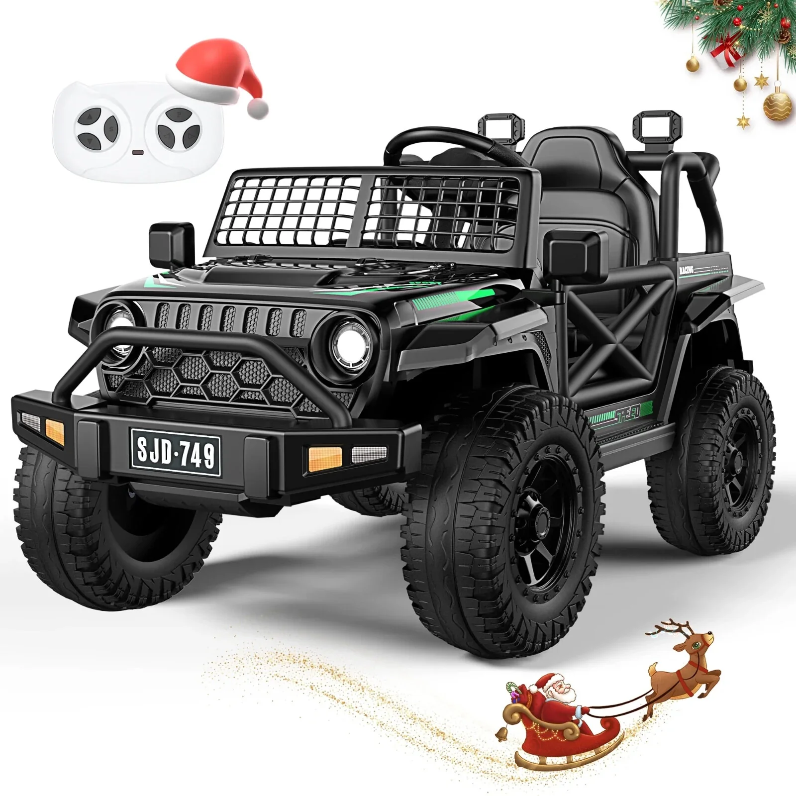 12V Kids Ride-On Electric Truck Car with 2.4G Remote Control and 3 Speed Settings - Image 8