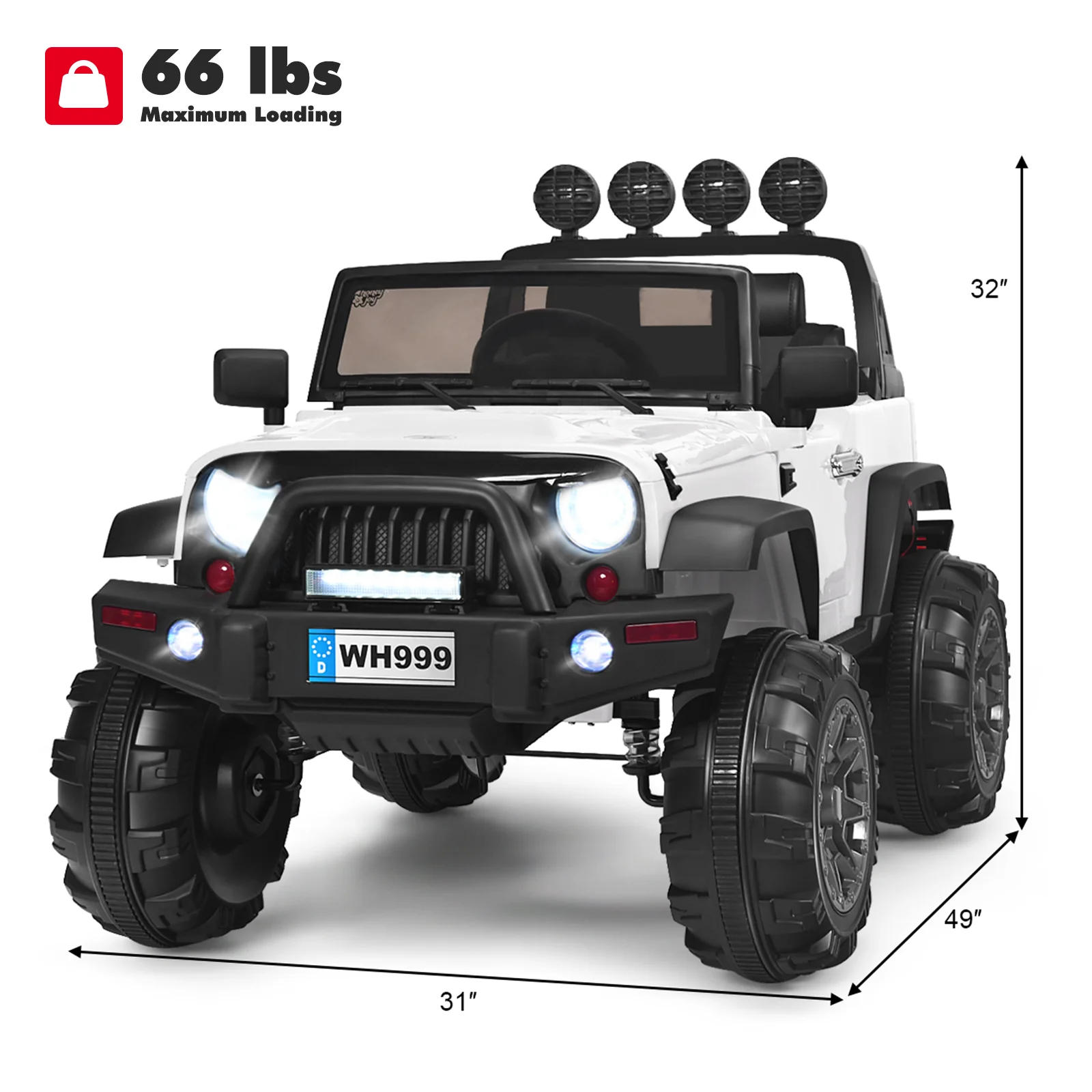 12V Kids Ride on Truck with 2.4GHz Remote Control - Electric Vehicle for Children - Image 42