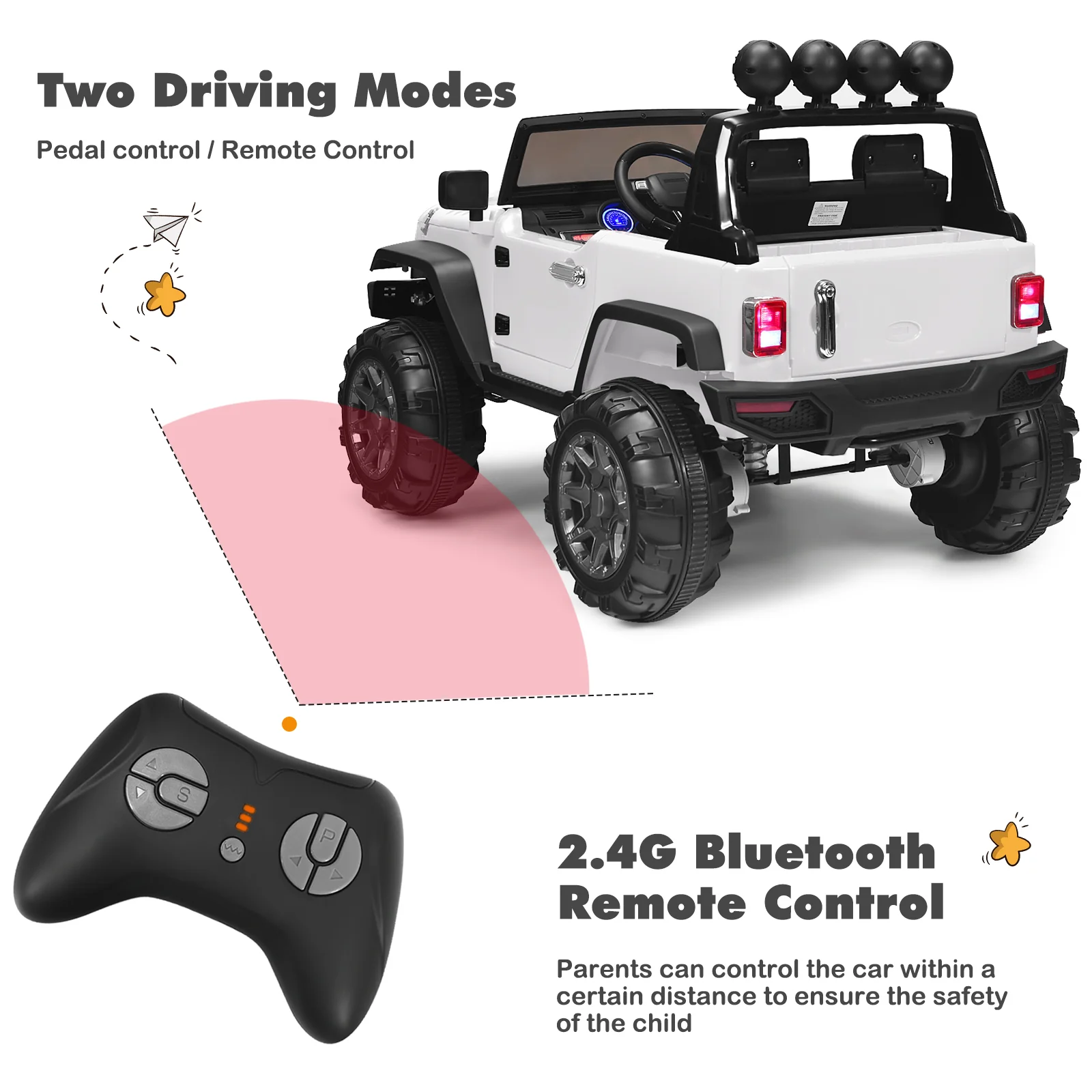 12V Kids Ride on Truck with 2.4GHz Remote Control - Electric Vehicle for Children - Image 48
