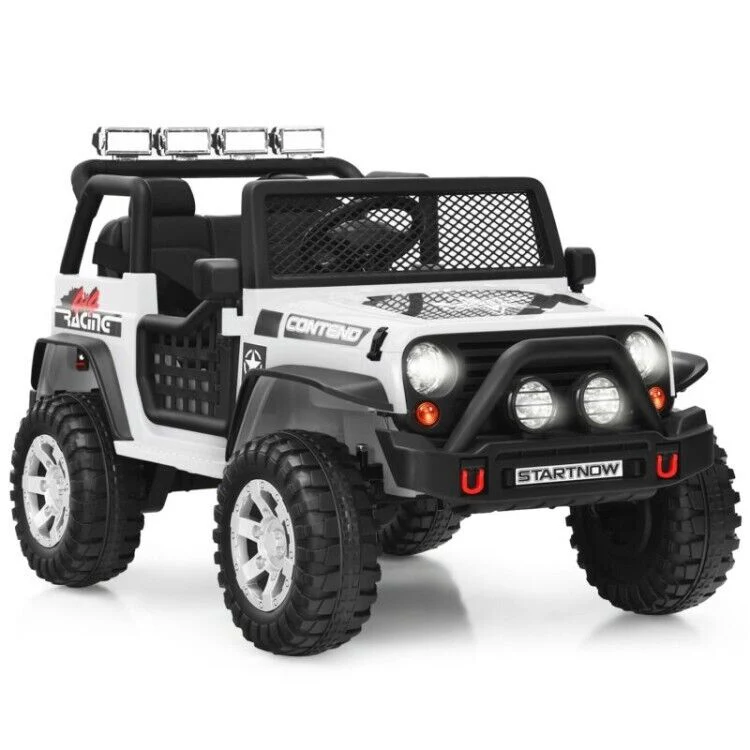 12V Kids Ride On Truck with Remote Control, LED Lights, 3-Speeds, and Music - Image 12