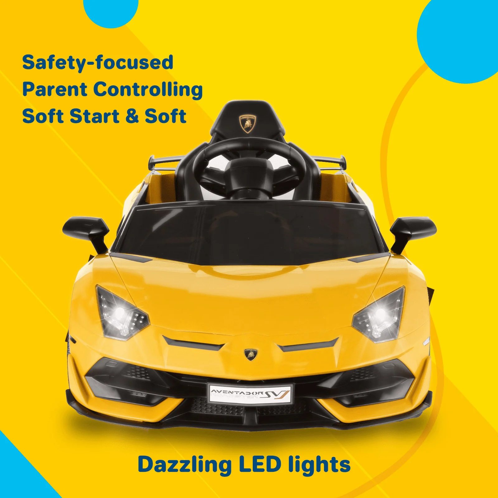 12V Lamborghini Electric Ride On Car for Kids with Remote Control and MP3 Player - Image 35