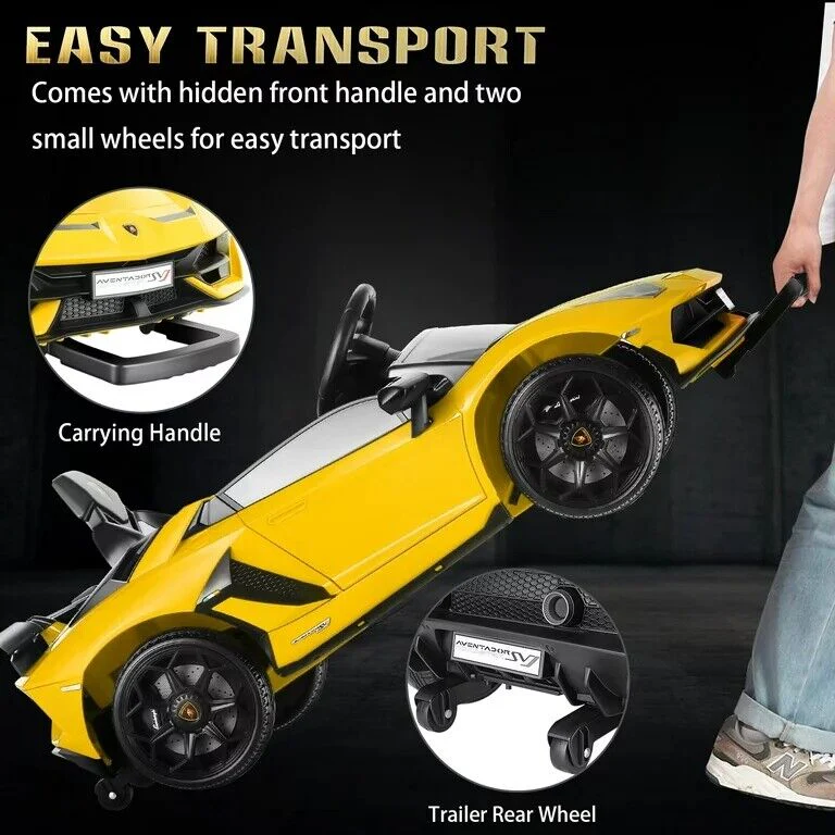12V Lamborghini Kids Electric Ride On Car with Remote Control, MP3 Player & LED Lights - Image 54