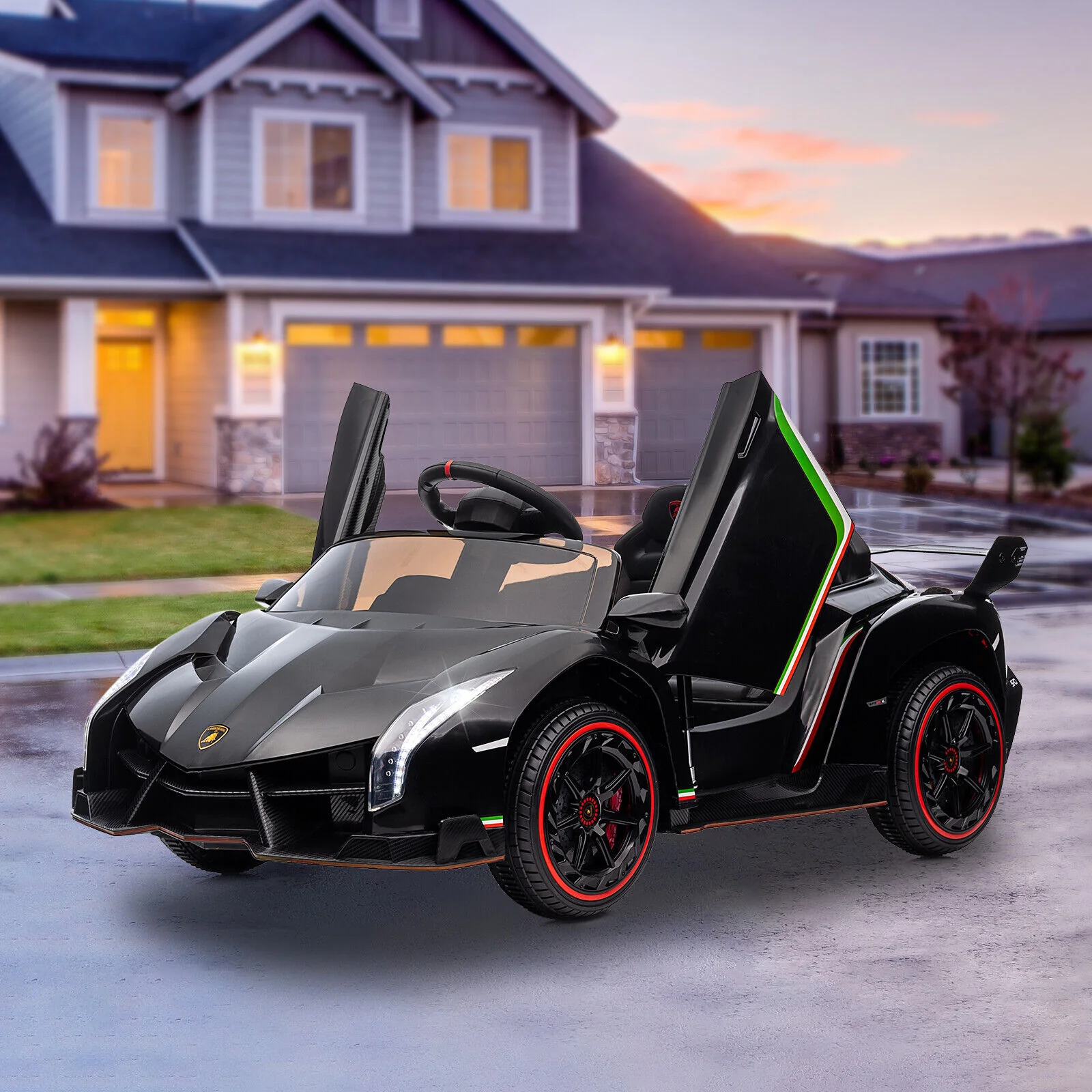12V Licensed Lamborghini 2-Seater Ride On Car for Kids - Electric Vehicle Toy Gift - Image 3