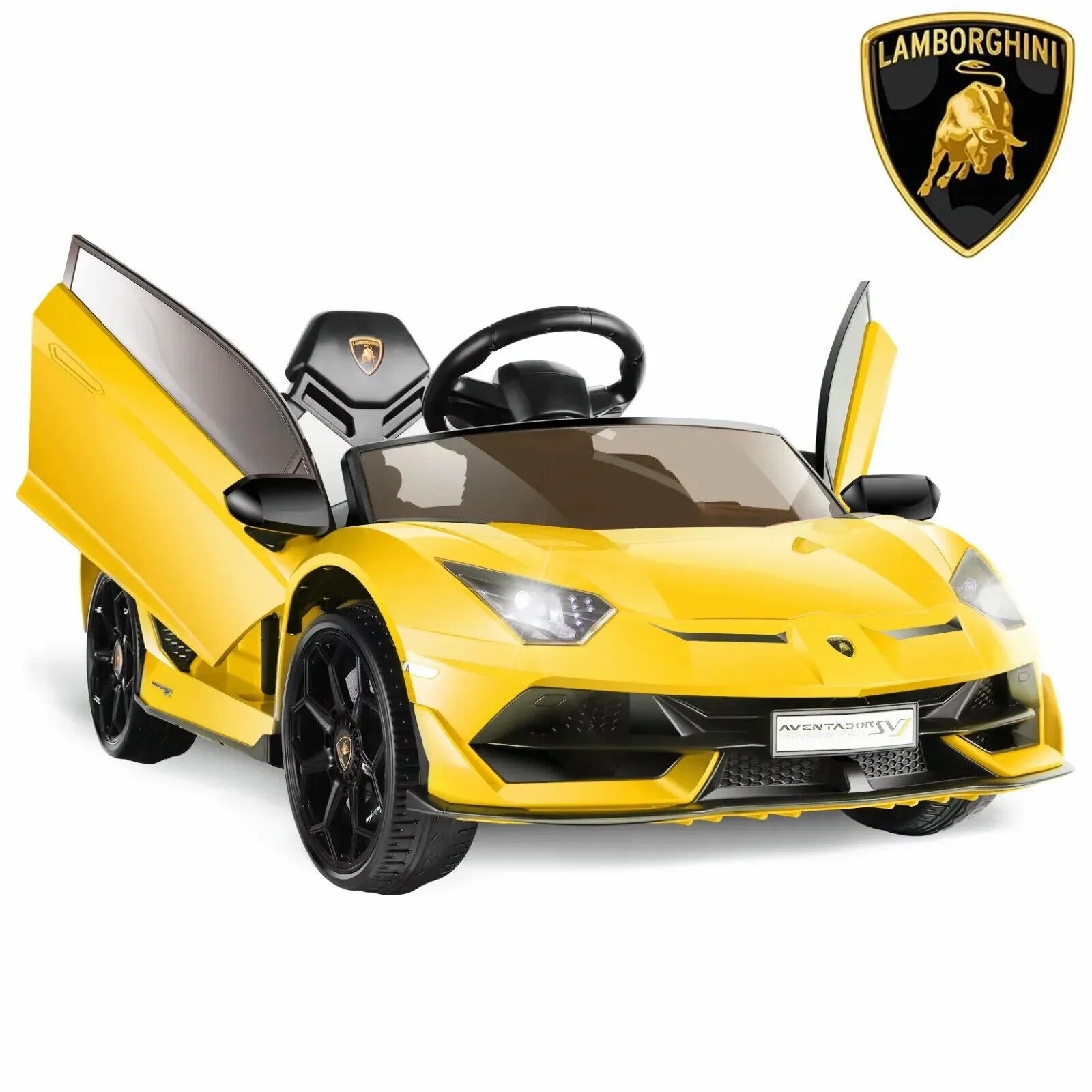 12V Licensed Lamborghini Aventador SVJ Electric Ride-On Car for Kids - Perfect Gift! - Image 6
