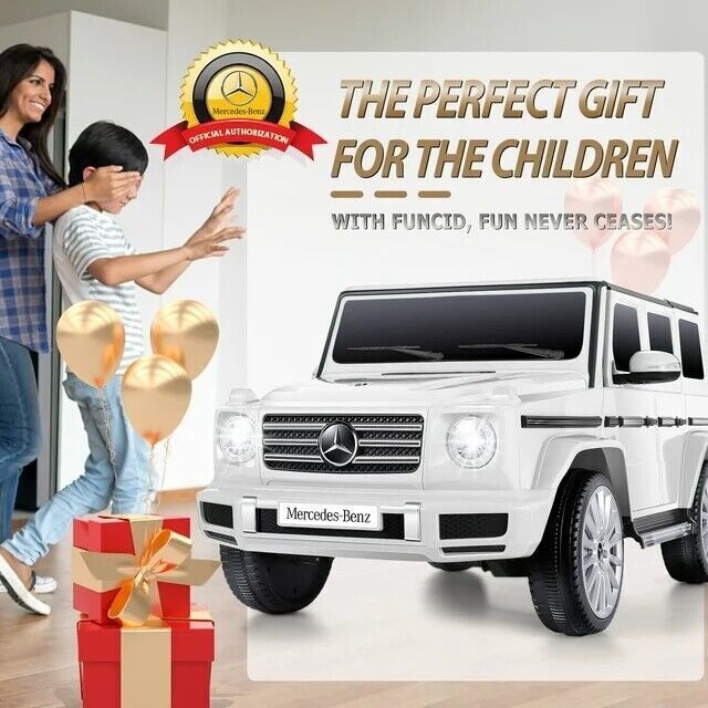 12V Licensed Mercedes-Benz G500 Electric Car Toy with Remote Control for Kids - Image 28