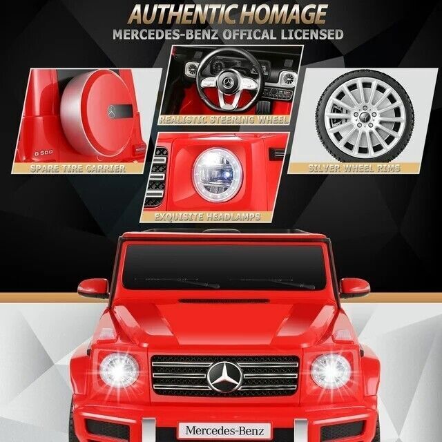 12V Licensed Mercedes-Benz G500 Electric Car Toy with Remote Control for Kids - Image 40
