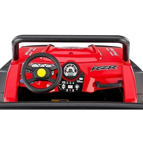 12V Battery-Powered Ride-On Polaris RZR 900 ATV for Ages 3+ in Red - Image 6
