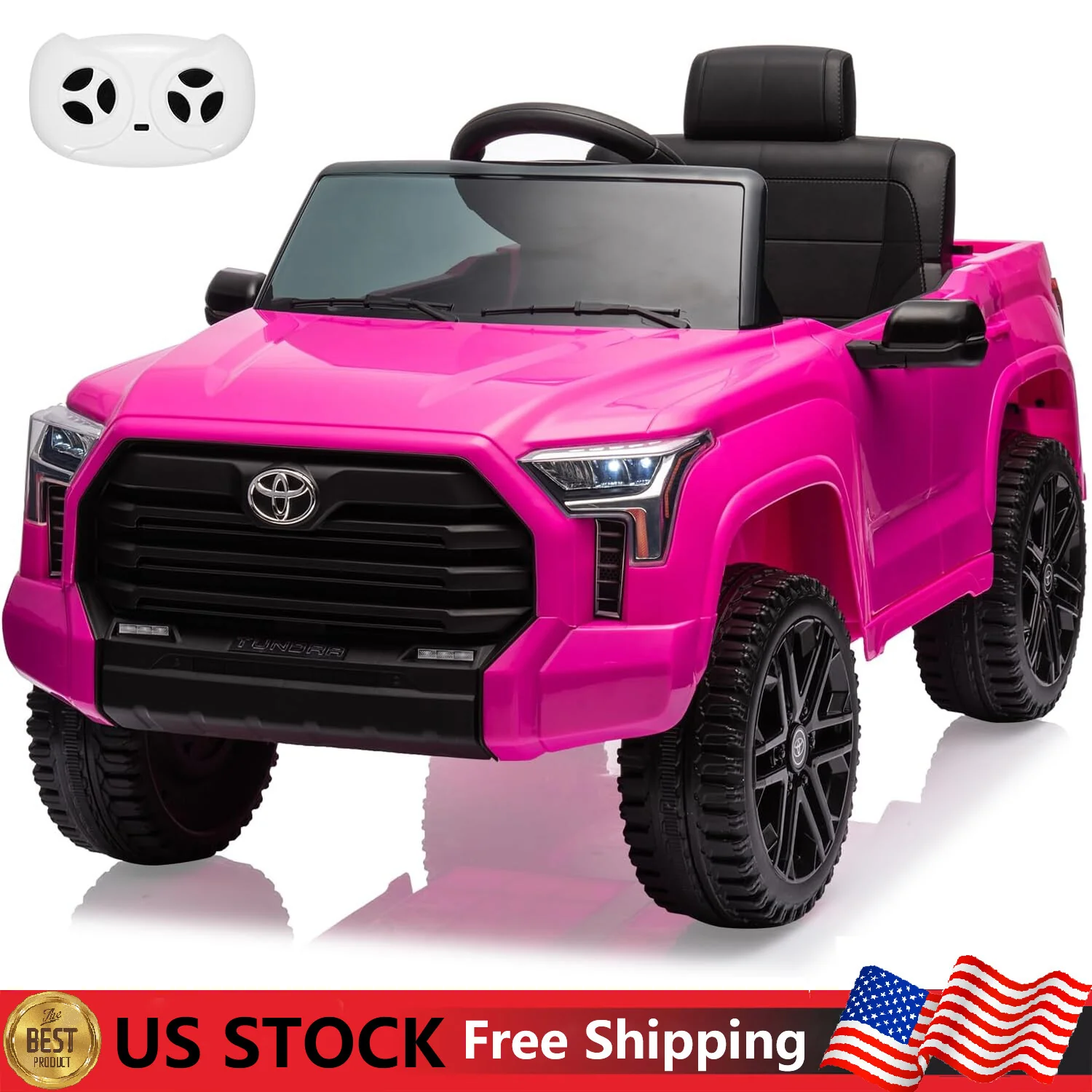 12V Battery-Powered Electric Ride-On Truck for Kids with 4 Wheels and Spring Suspension
