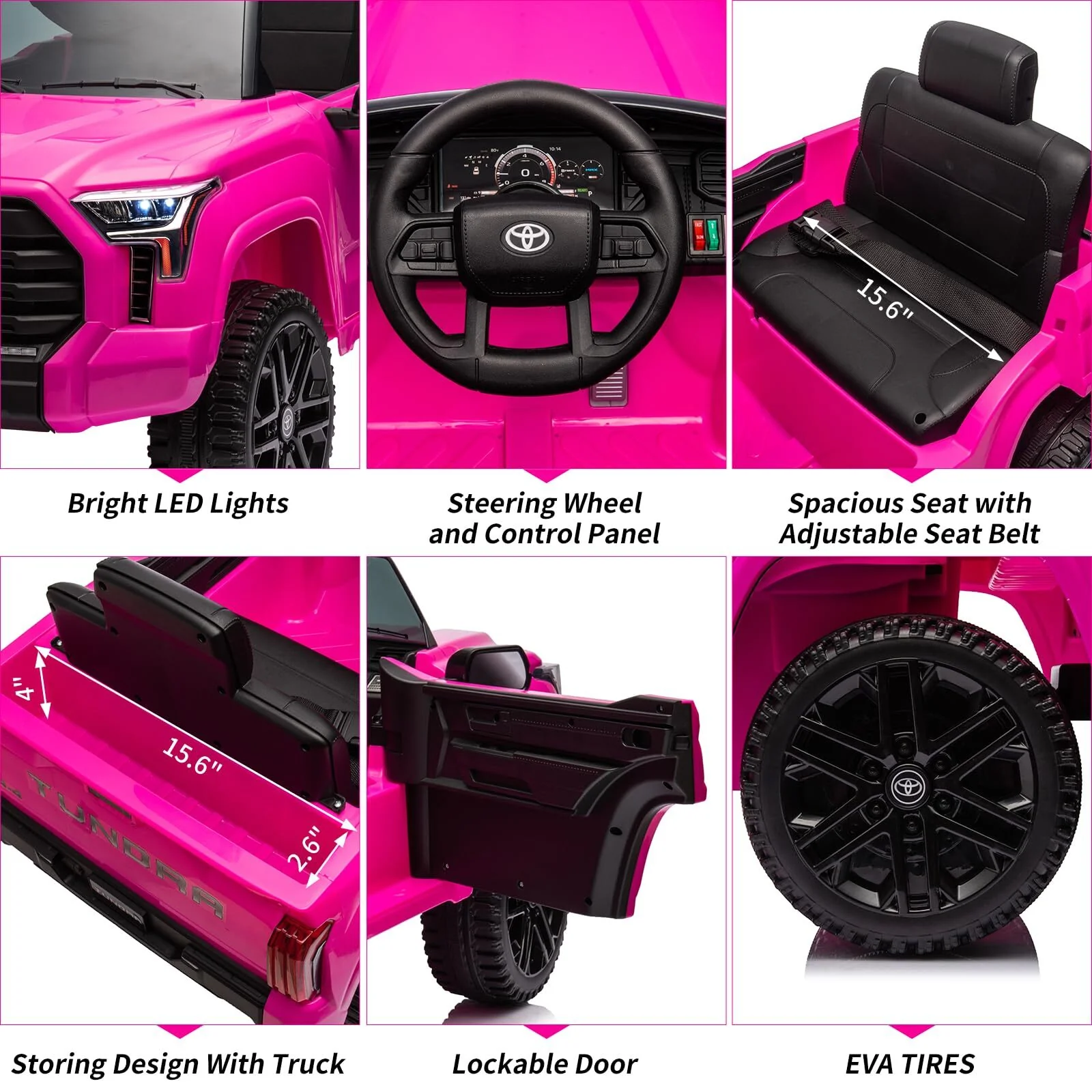 12V Battery-Powered Electric Ride-On Truck for Kids with 4 Wheels and Spring Suspension - Image 4