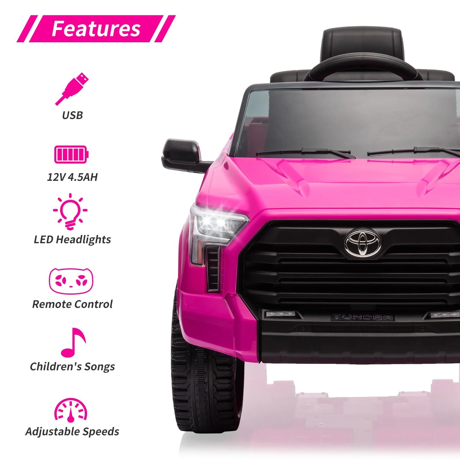 12V Battery-Powered Electric Ride-On Truck for Kids with 4 Wheels and Spring Suspension - Image 5