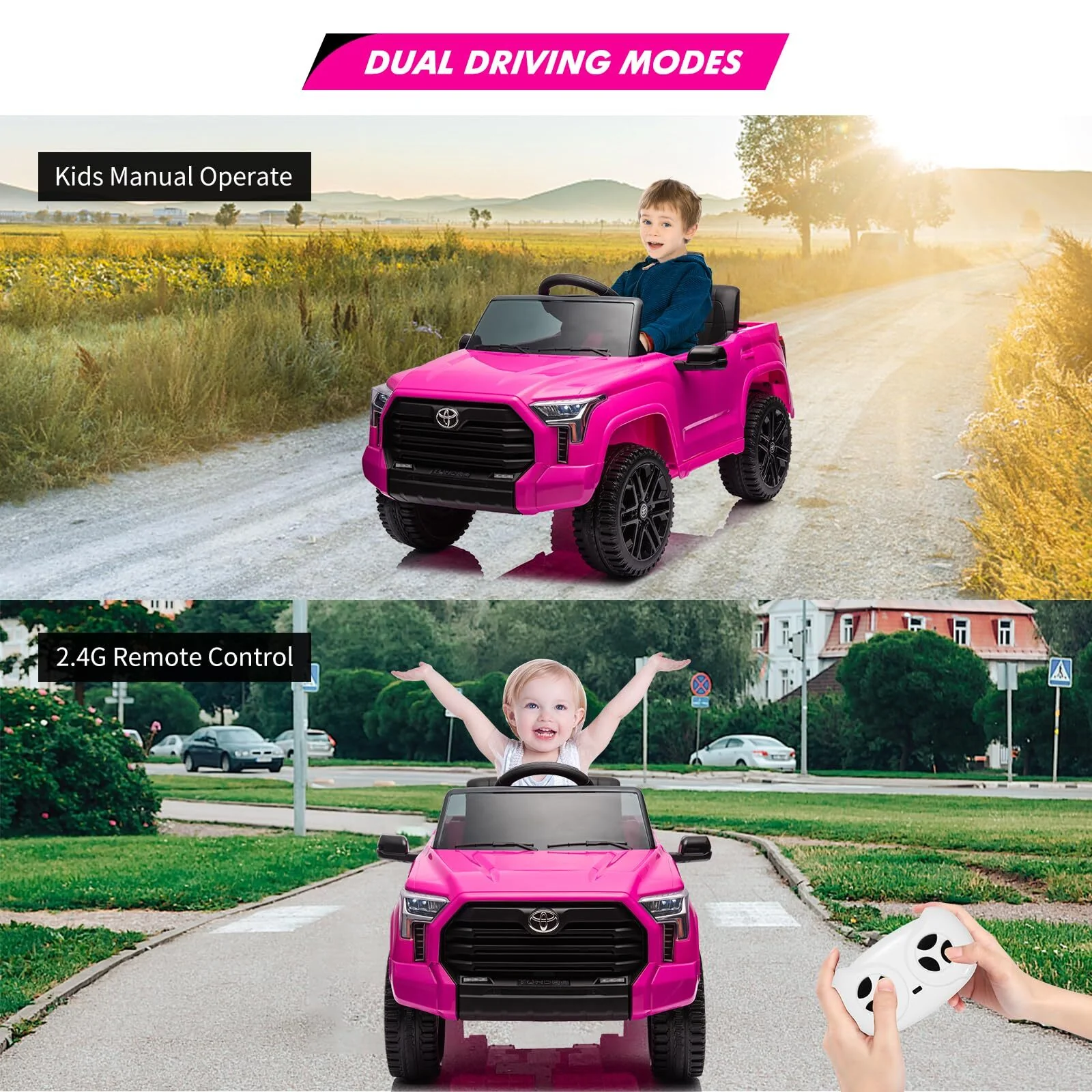 12V Battery-Powered Electric Ride-On Truck for Kids with 4 Wheels and Spring Suspension - Image 6