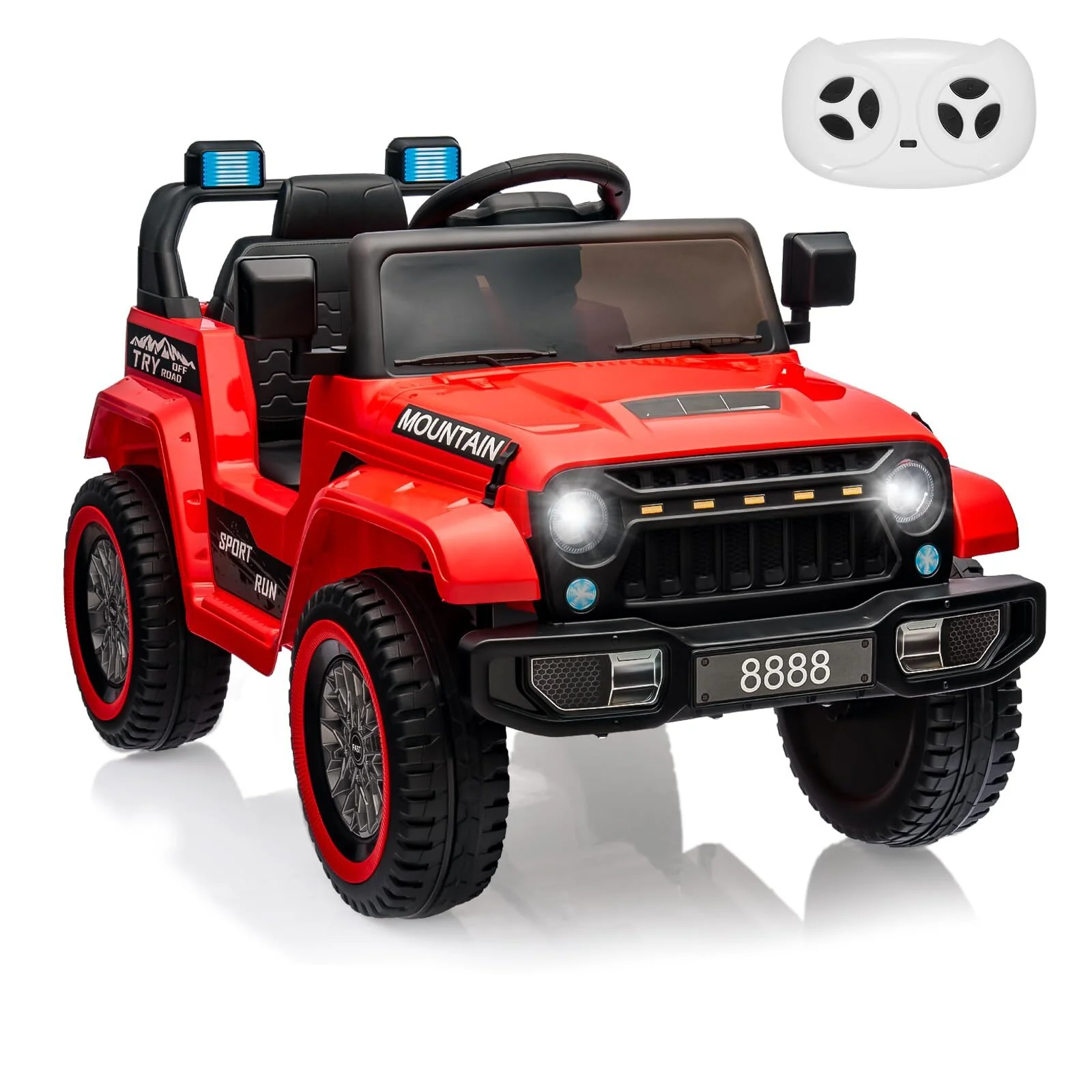 12V Battery-Powered Electric Ride-On Car Truck for Kids with 3 Speeds and LED Lights - Image 11