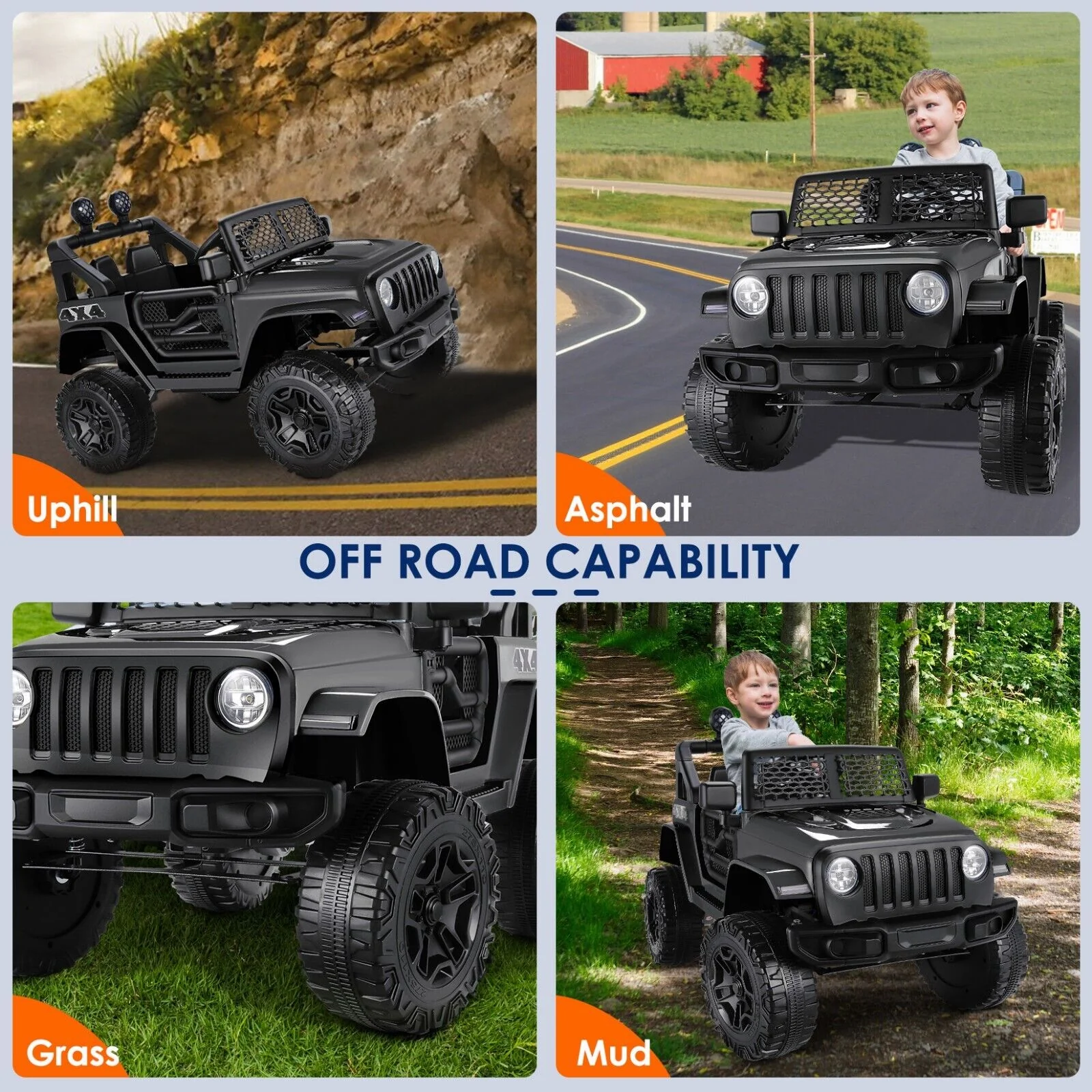 12V Ride On Car Truck with Remote Control - Perfect Christmas Gift for Kids - Image 33