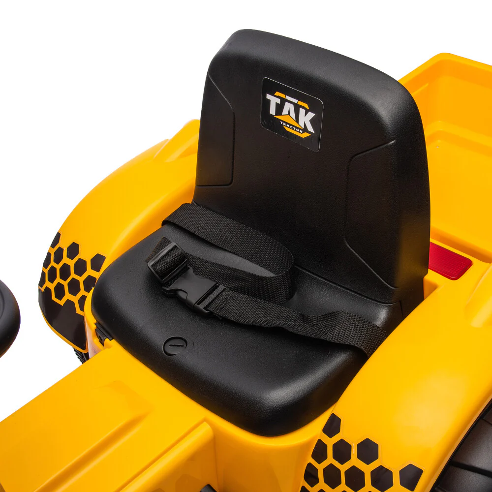 12V Battery-Powered Motorized Ride-On Tractor with Detachable Trailer for Kids Ages 3-6 - Image 30