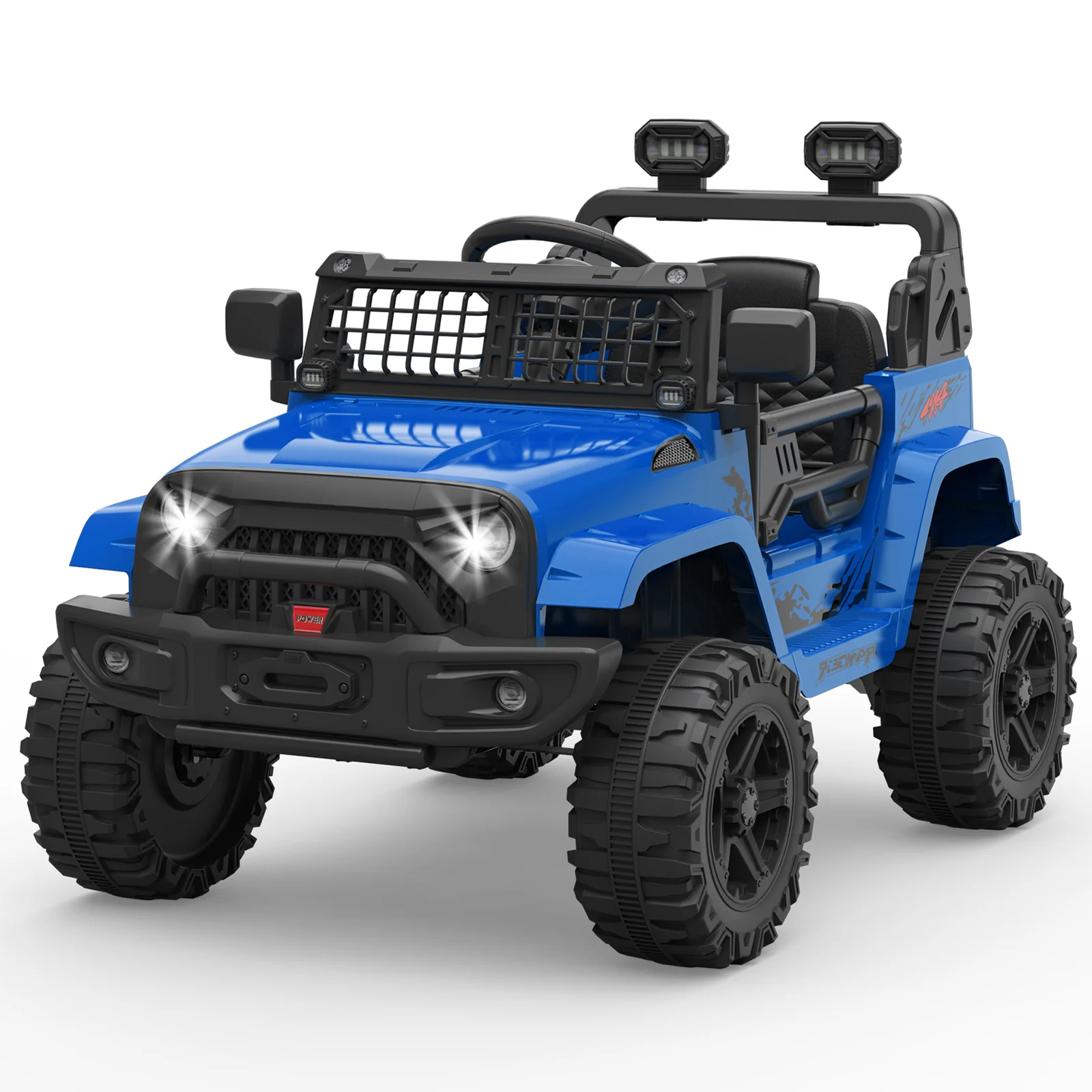 12V Electric Ride-On Truck Car with LED Lights Adjustable Speed 1-Seater - Image 22