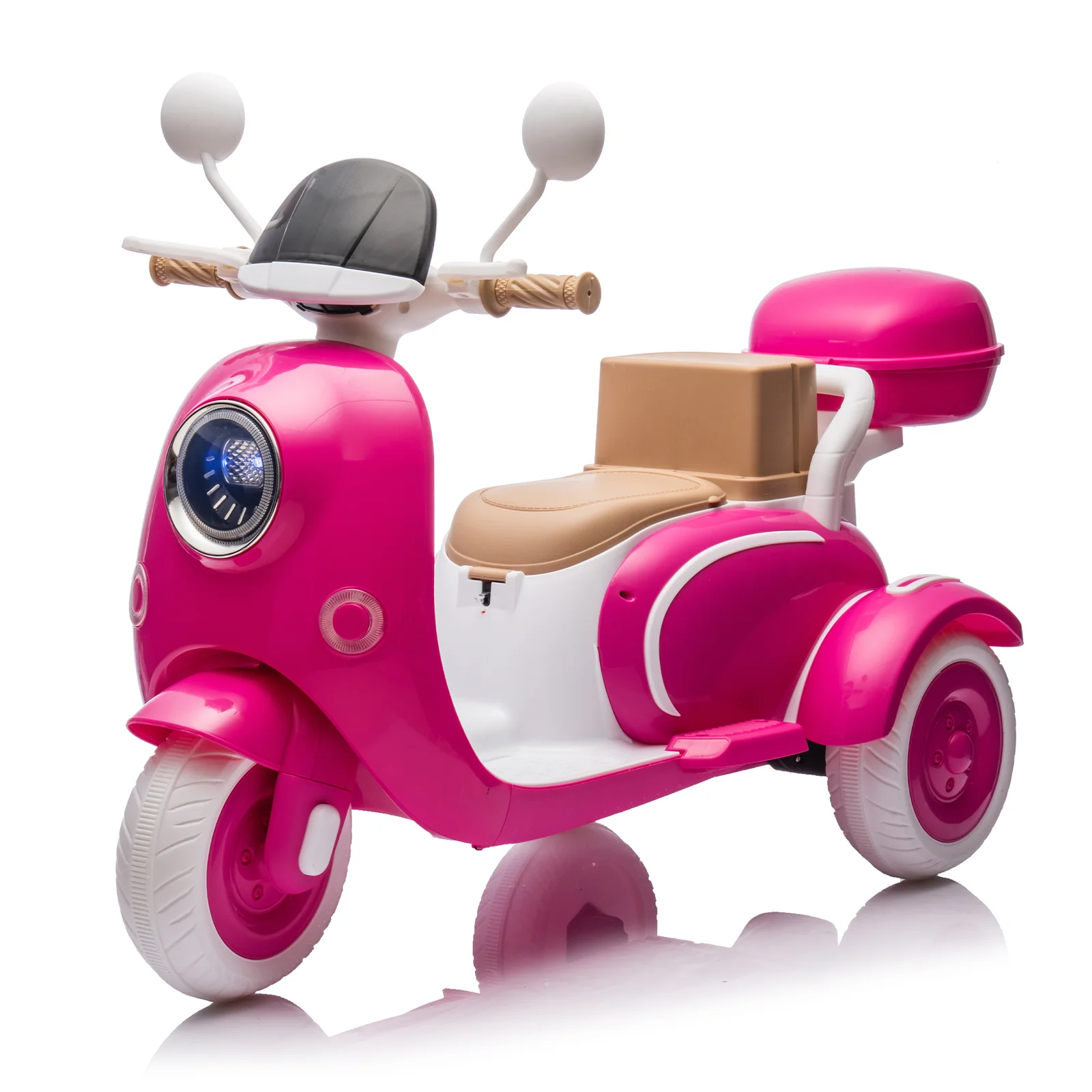 12V Two-Seater Electric Ride-On Motorcycle for Kids with Three Wheels - Image 7