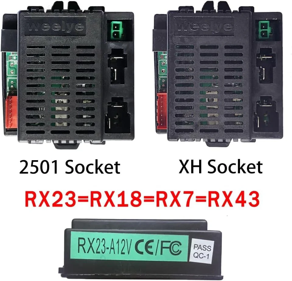 12V Weelye RX23 Socket B 2.4G Bluetooth Receiver Control Box Kit - Image 2