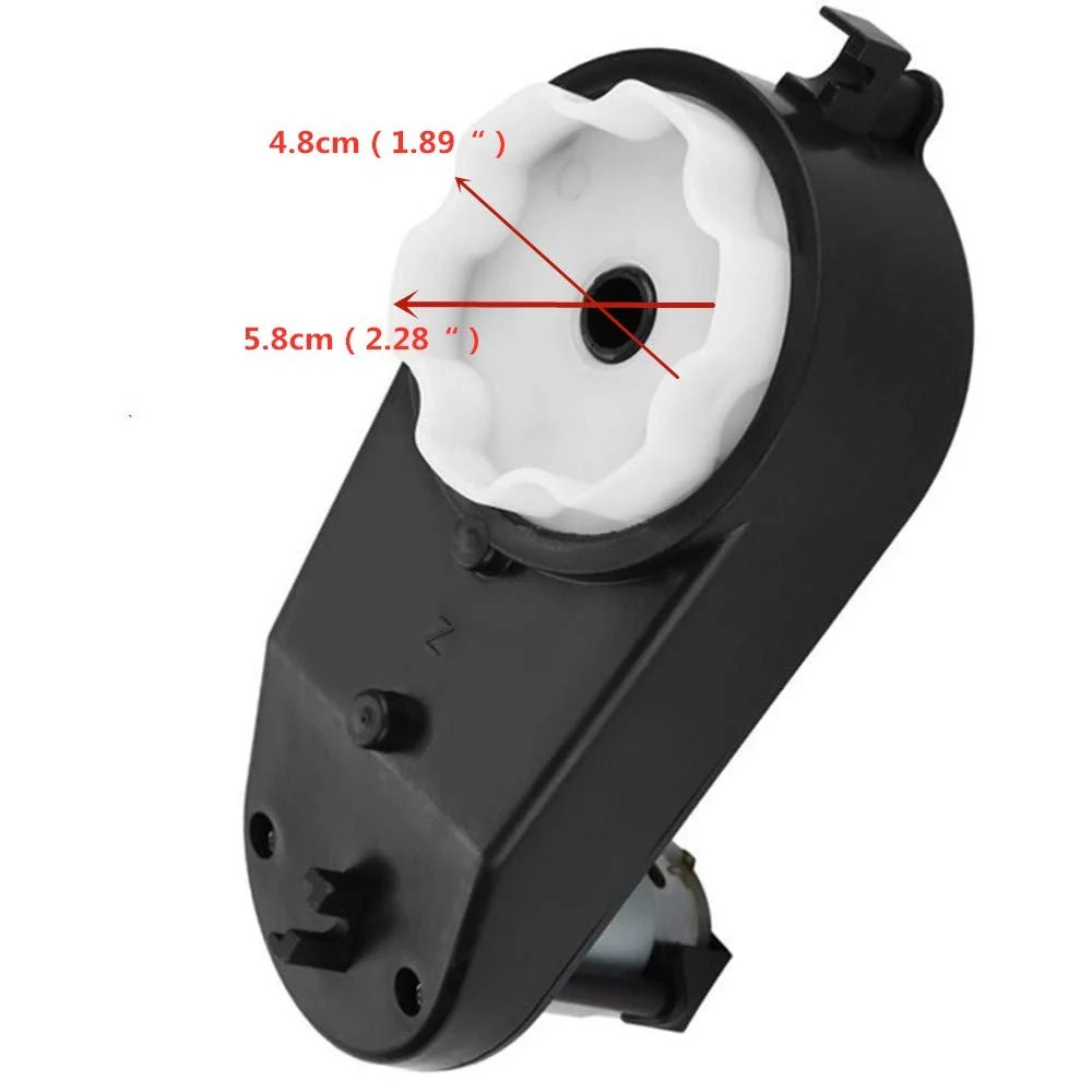 12V RS390 DC Motor with 20000RPM Gearbox for Kids' Toys - Image 2