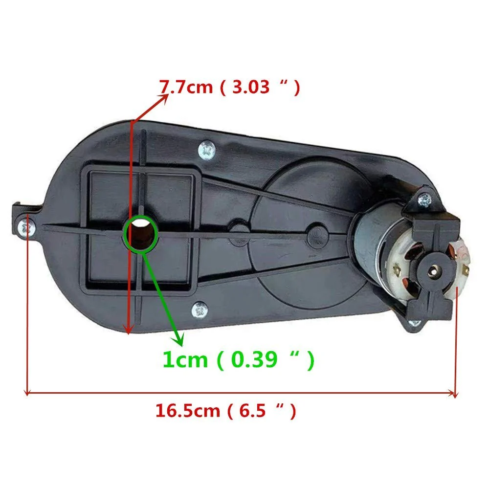 12V RS390 DC Motor with 20000RPM Gearbox for Kids' Toys - Image 3