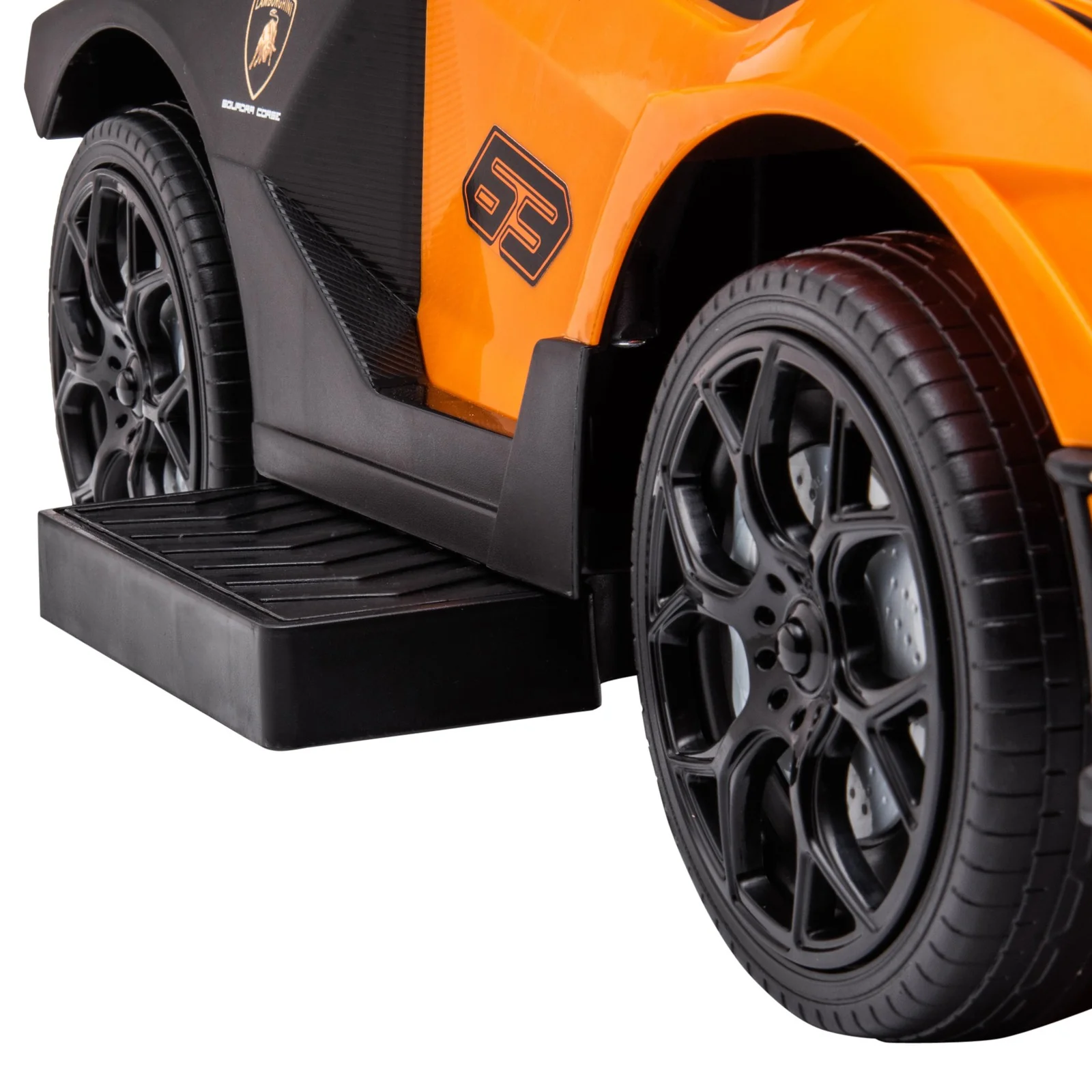 2-in-1 Ride-On Push Manual Toddler Sliding Car Orange Licensed Model SCV12 - Image 10