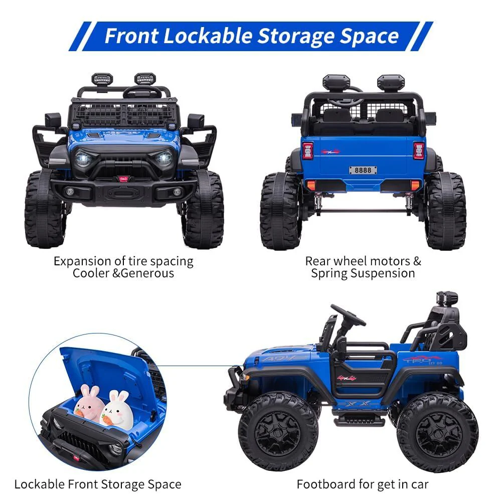 2-Seater 24V Electric Ride-On Truck with Remote Control for Kids - Image 19