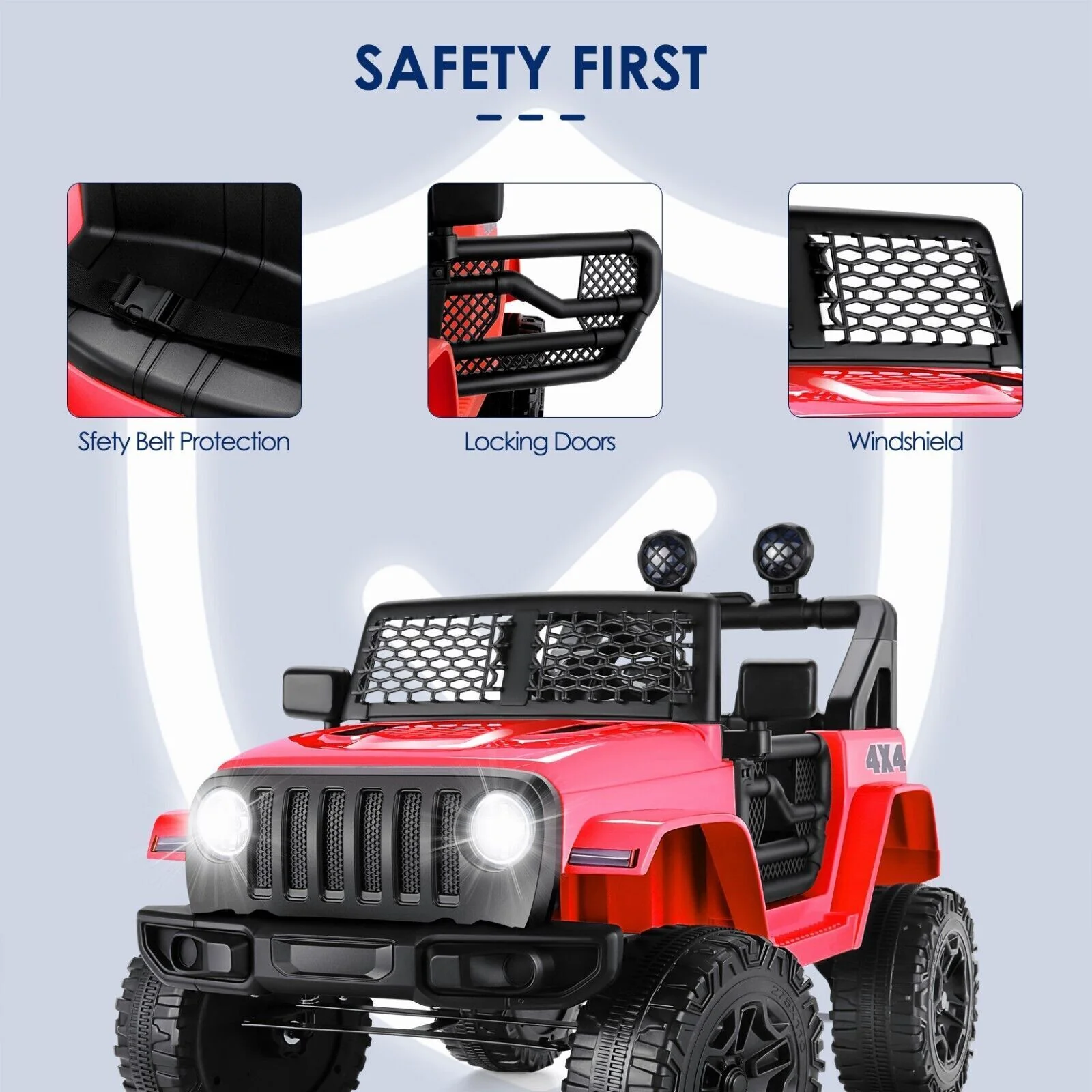 2-Seater 12V Electric Ride-On Truck with Bluetooth and Remote Control for Kids - Image 64