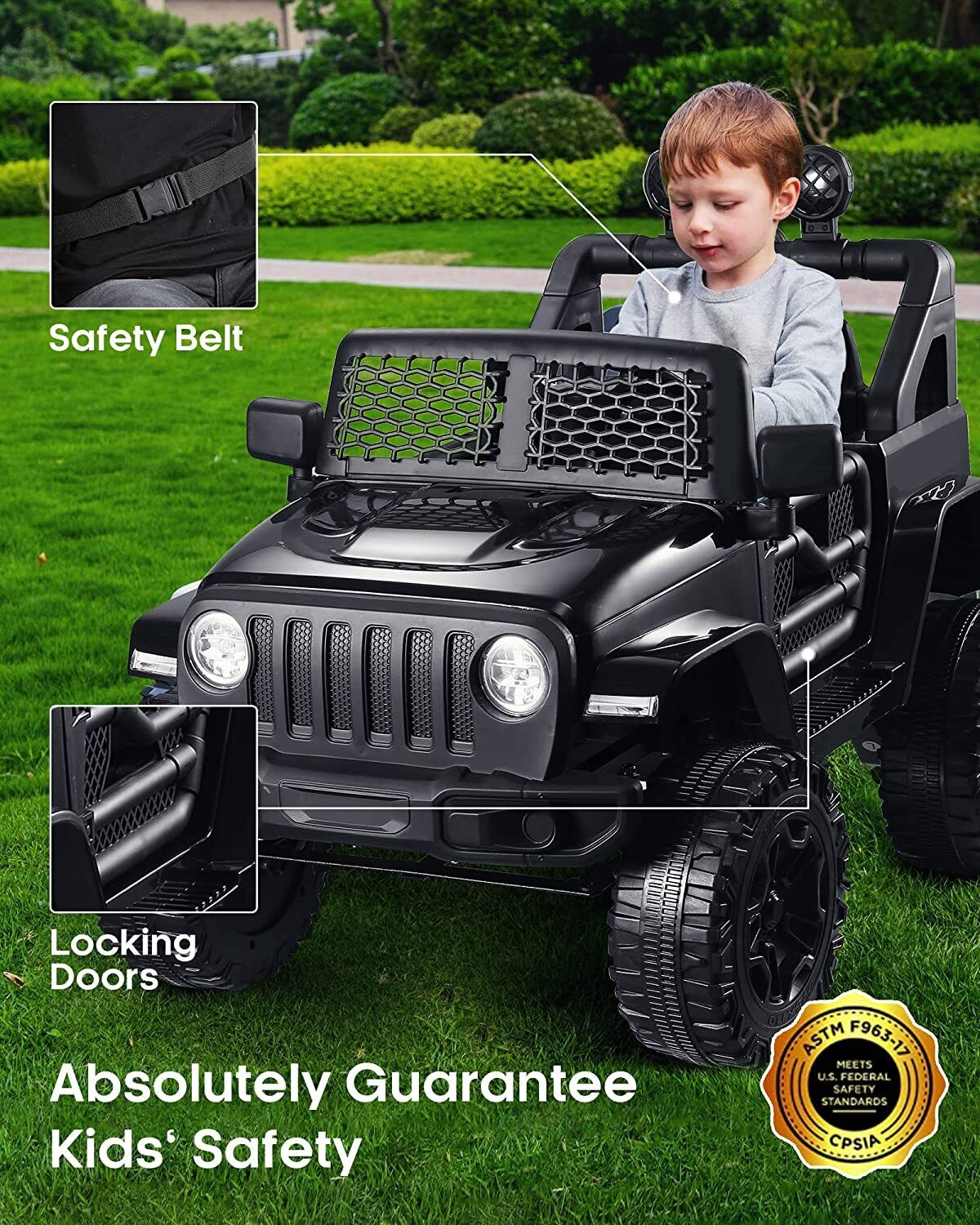 2-Seater 12V Ride-On Truck with Remote Control for Kids - Image 36