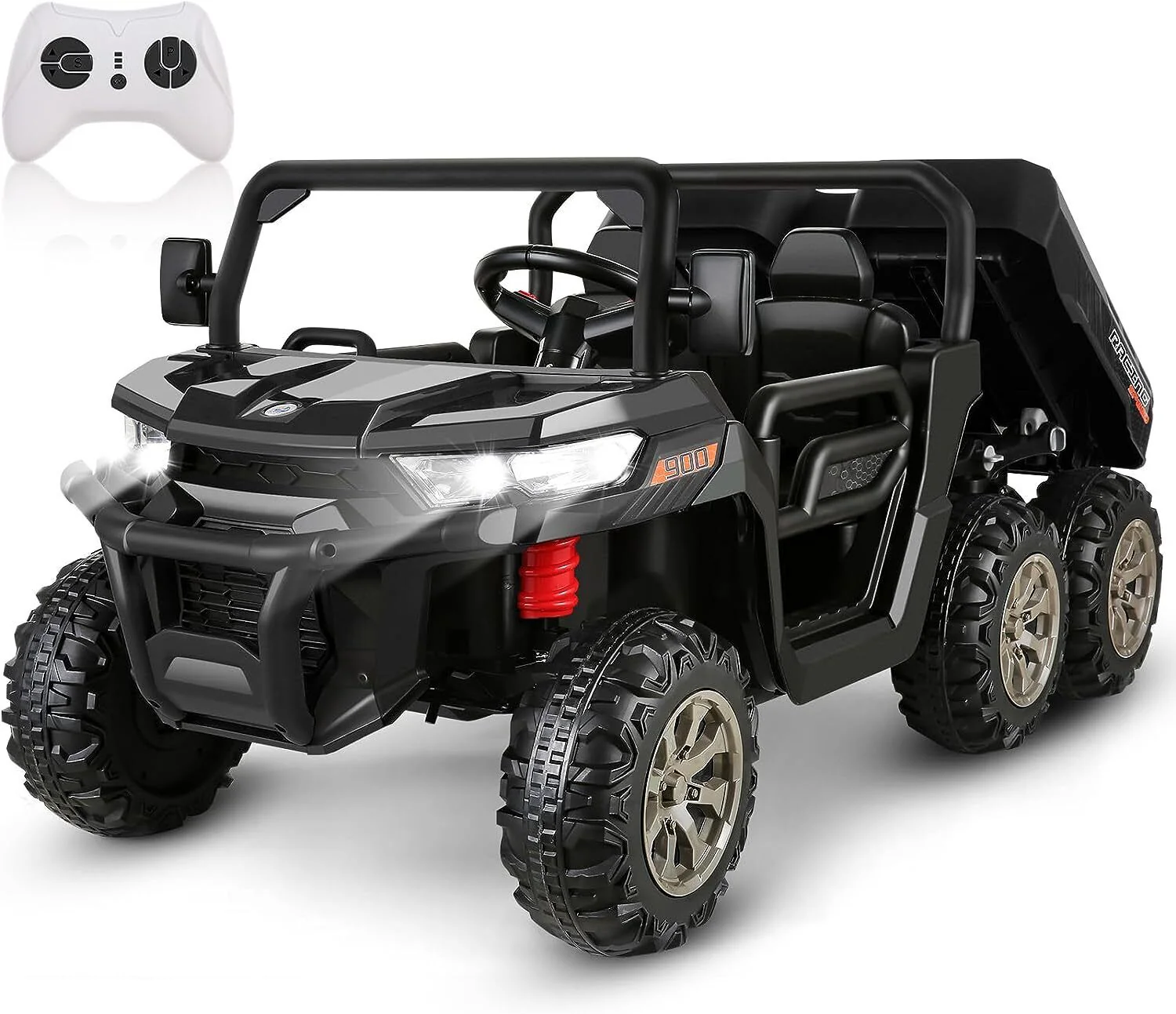 2 Seater 24V Dump Truck Ride On Car with Electric Dump Bed & Shovel - Remote Controlled - Image 41
