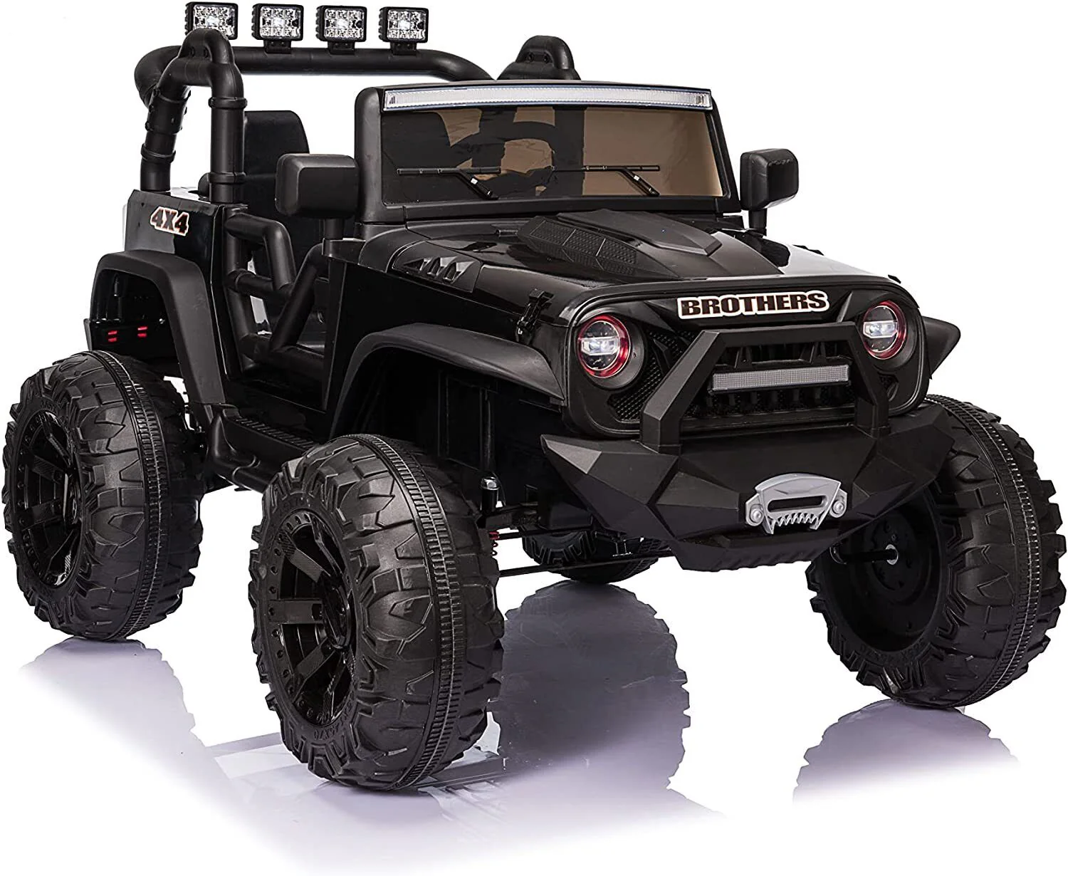 2-Seater 24V Electric Toy Truck for Kids with Remote Control and LED Lights