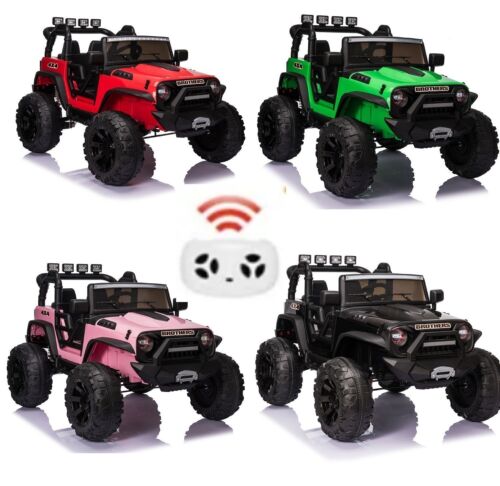 2-Seater 24V Kids Ride-On Truck with Remote Control, LED Lights, and 3-Speed Options - Image 2