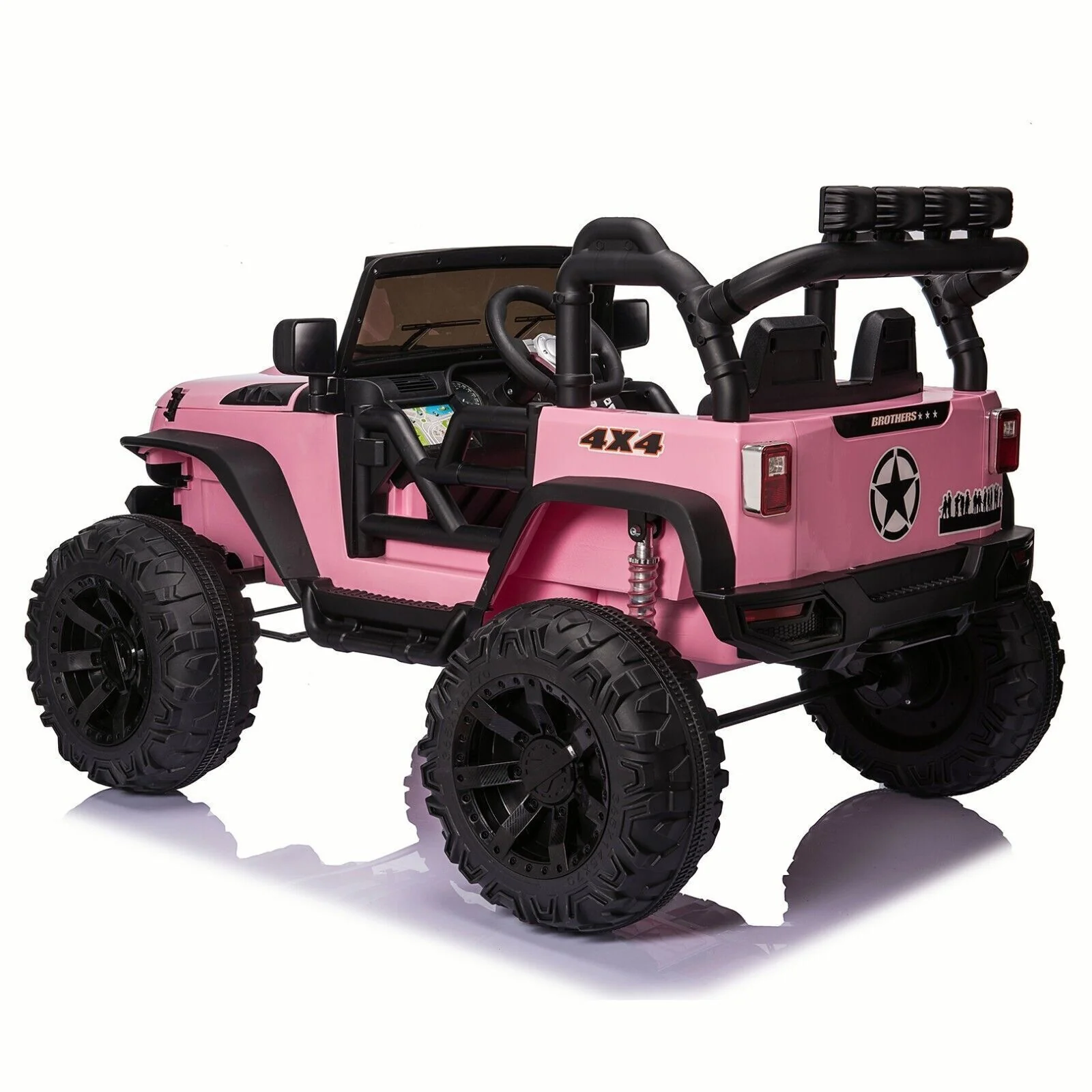 2-Seater 24V Kids Ride-On Truck with Remote Control, LED Lights, and 3-Speed Options - Image 28