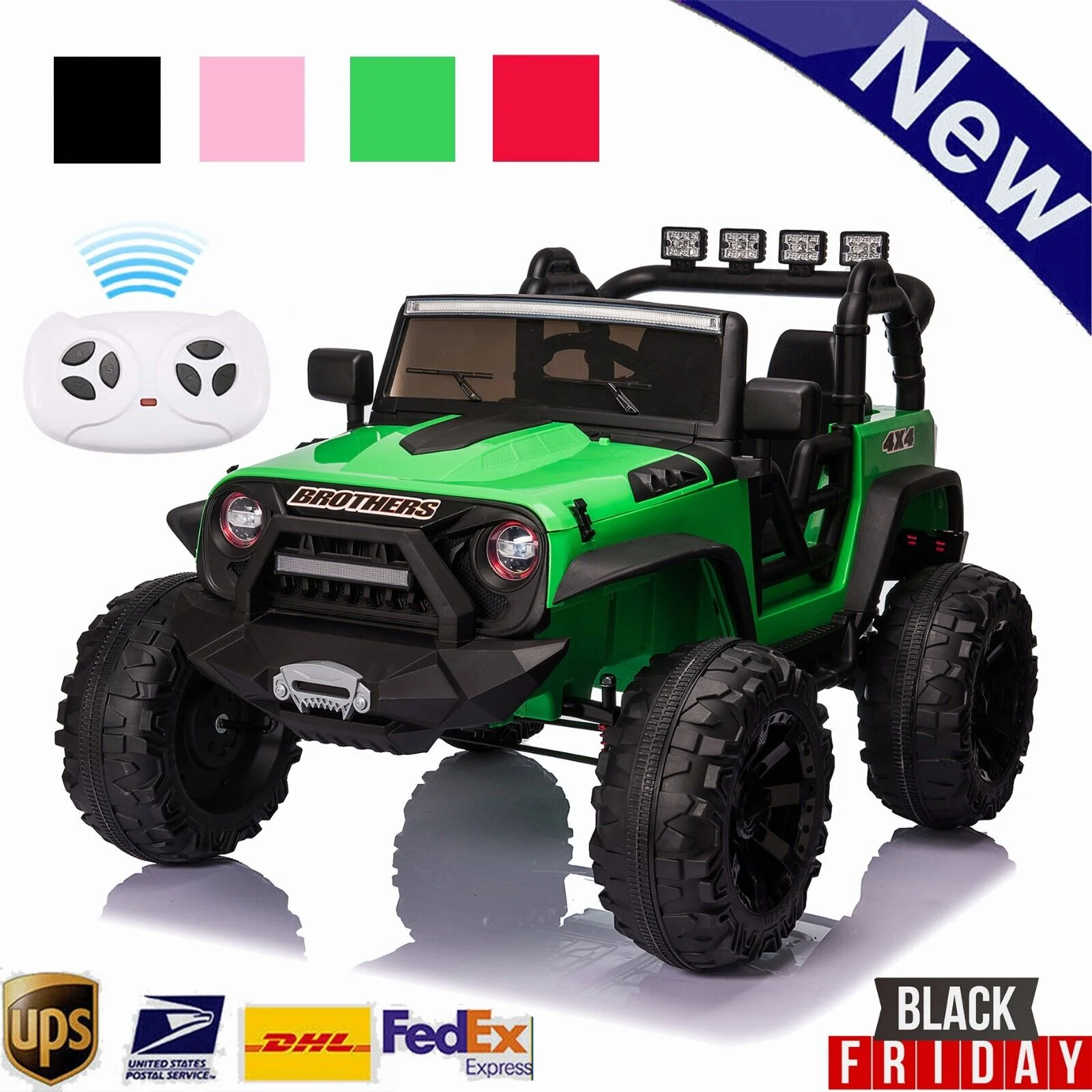 2-Seater 400W Electric Kids Truck with MP3, LED Lights, and Remote Control - 24V Ride-On Car - Image 11