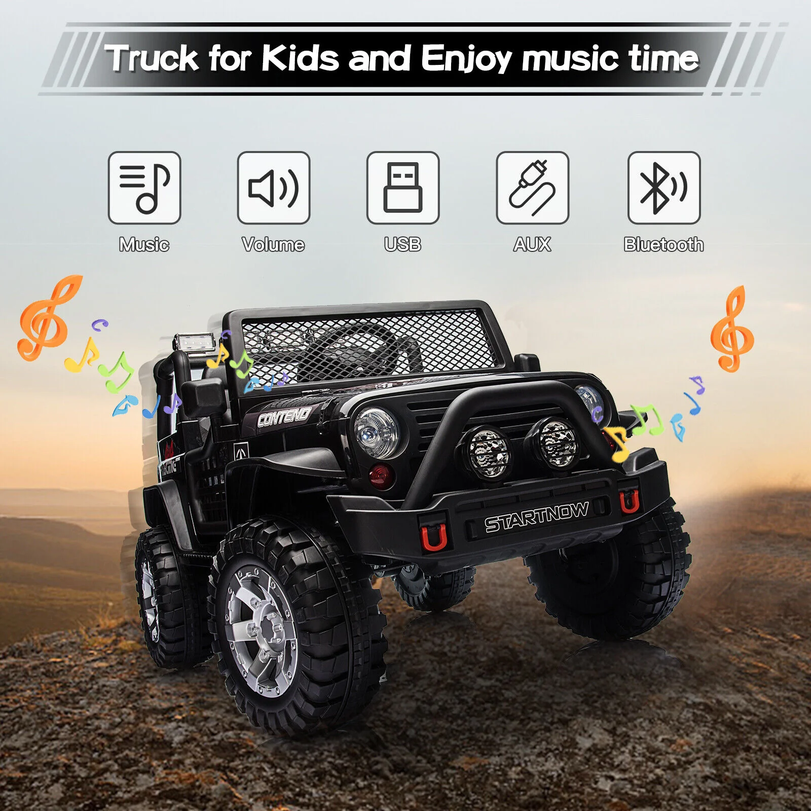 2-Seater Electric Jeep Car Toy with Remote Control for Kids - 12V Ride-On Vehicle - Image 5