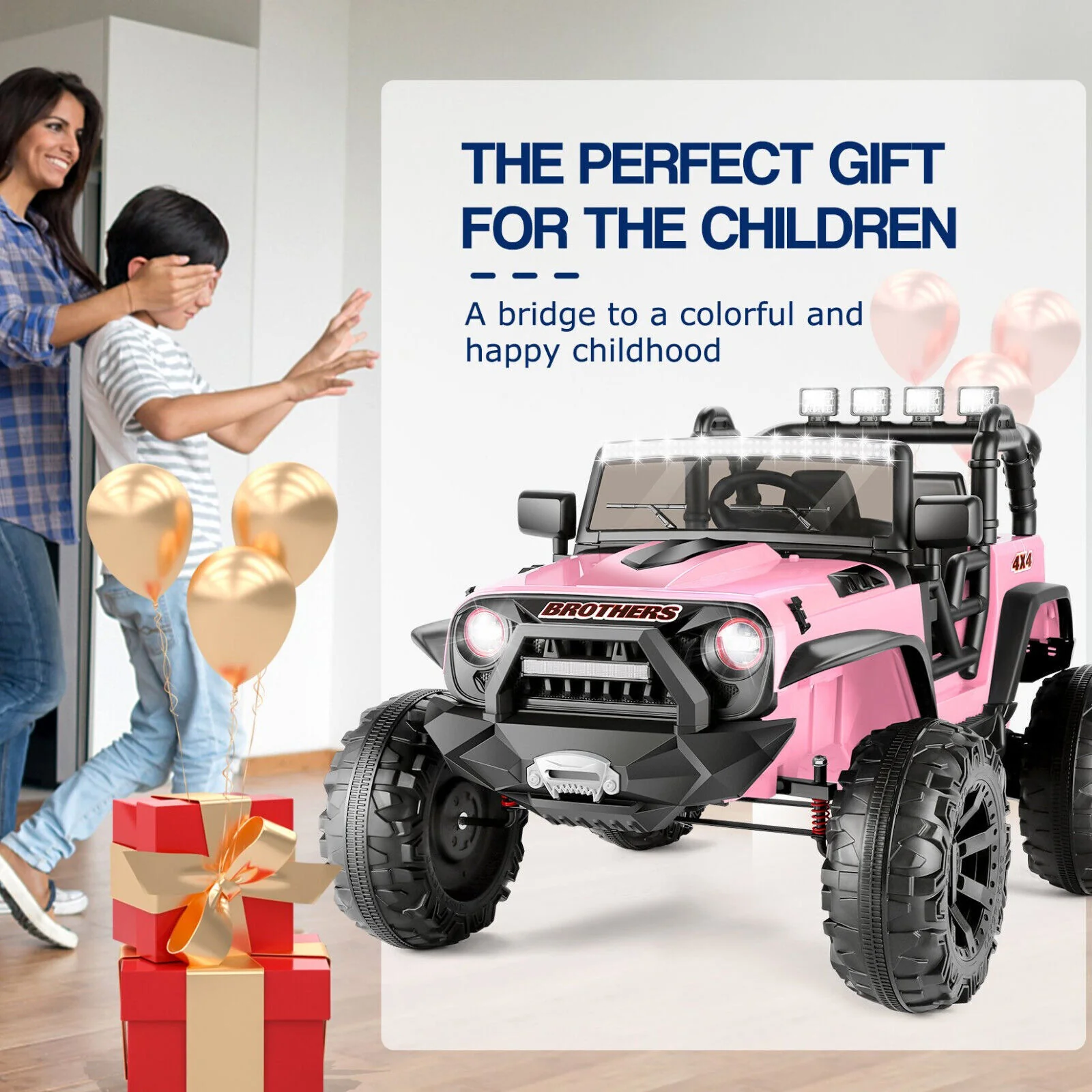 2-Seater Kids Electric Ride On Jeep Car with 3 Speeds, MP3 Player, Remote Control, and LED Lights - 24V MAX - Image 40