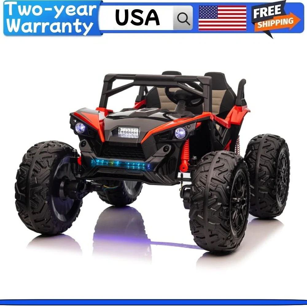 2-Seater 24V Ride-On UTV with Remote Control, 17" EVA Wheels, 400W Motor