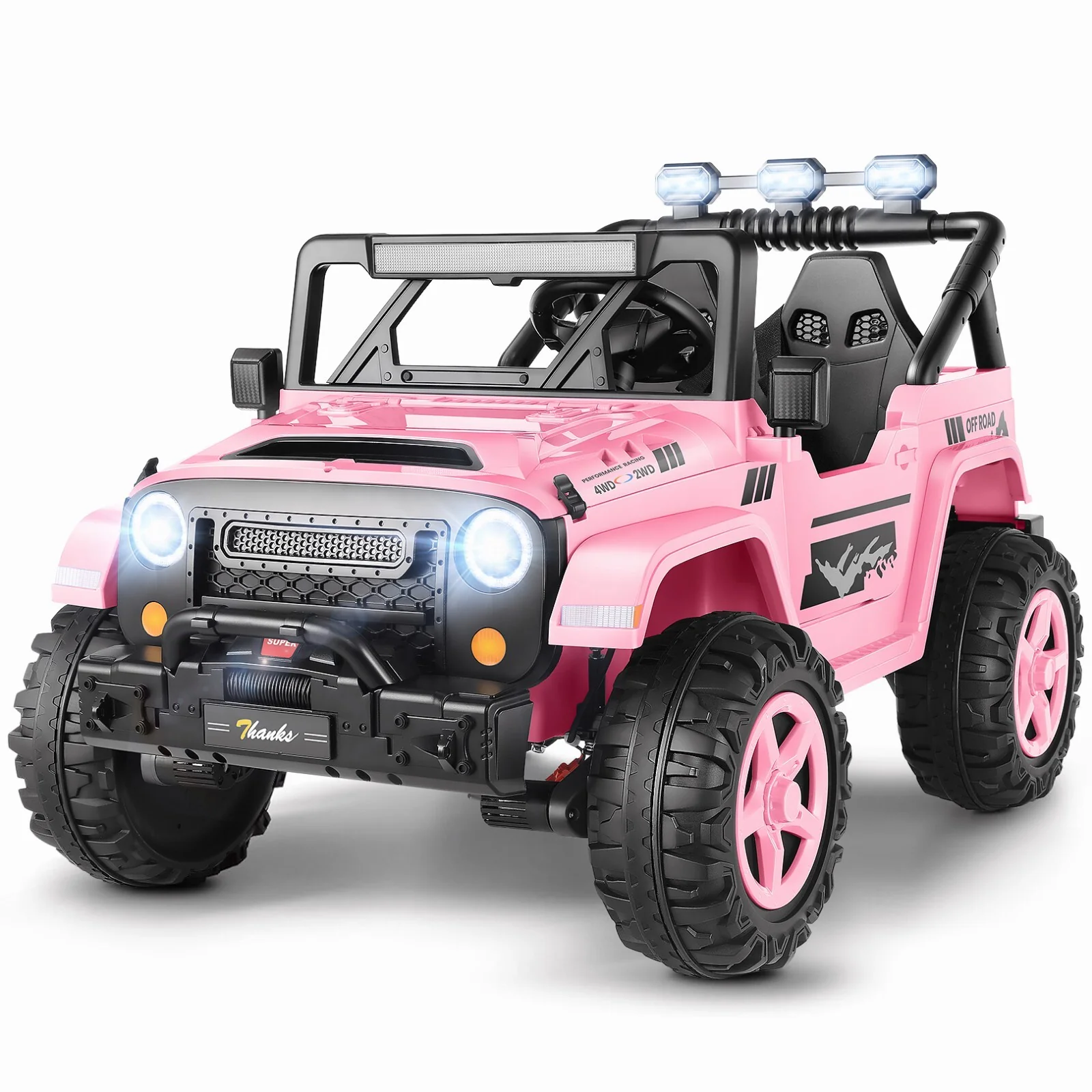 2-Seater 24V Battery-Powered Electric Ride-On Truck for Kids Toy Car - Image 8