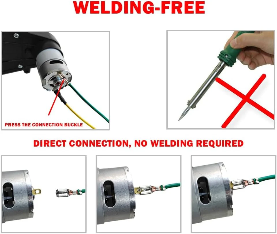 18V-24V High-Speed RS775 Motor with Gearbox for Power Wheels Upgrade - Image 5