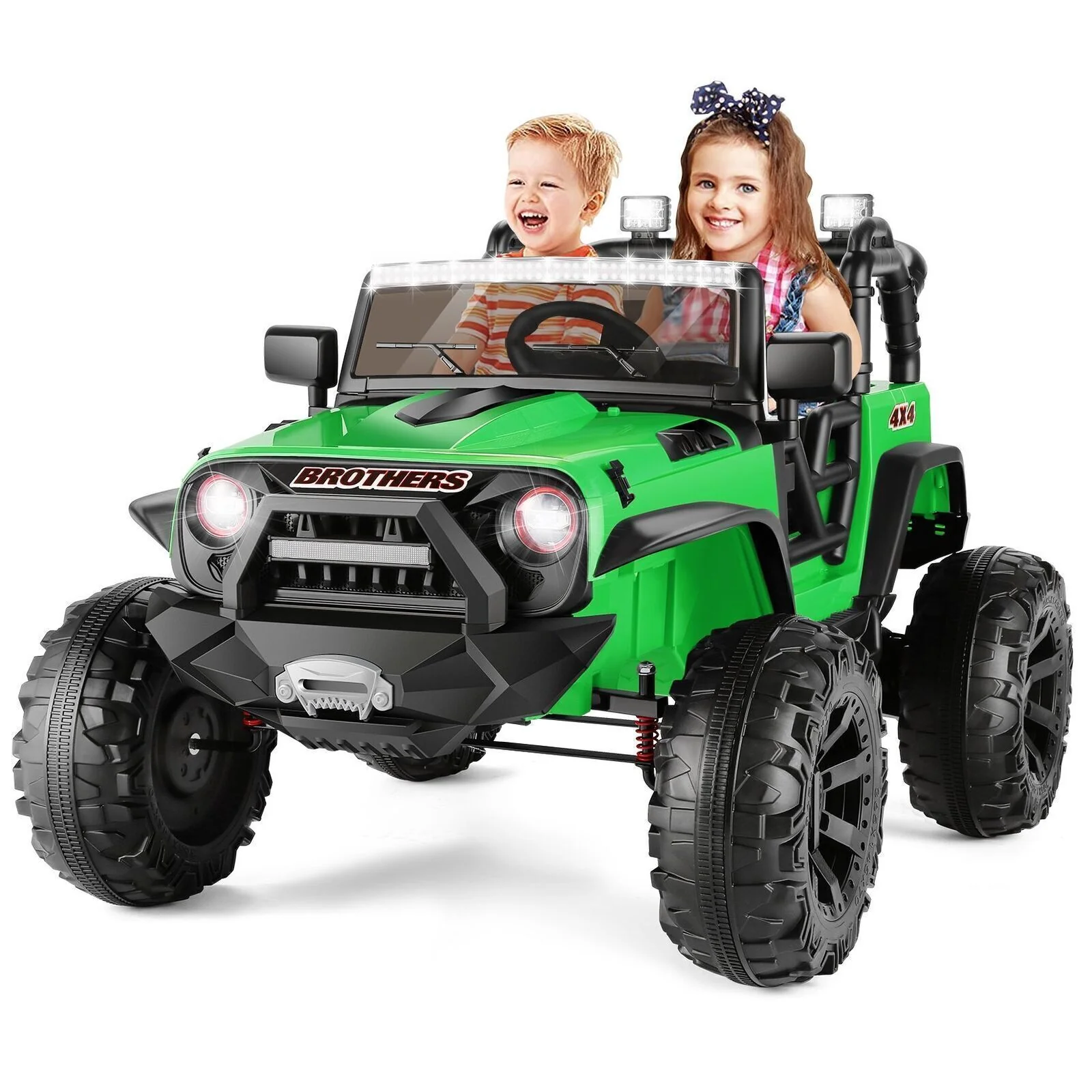 24V 2-Seater Kids Electric Ride-On Truck Car with Music and Remote Control - Image 13