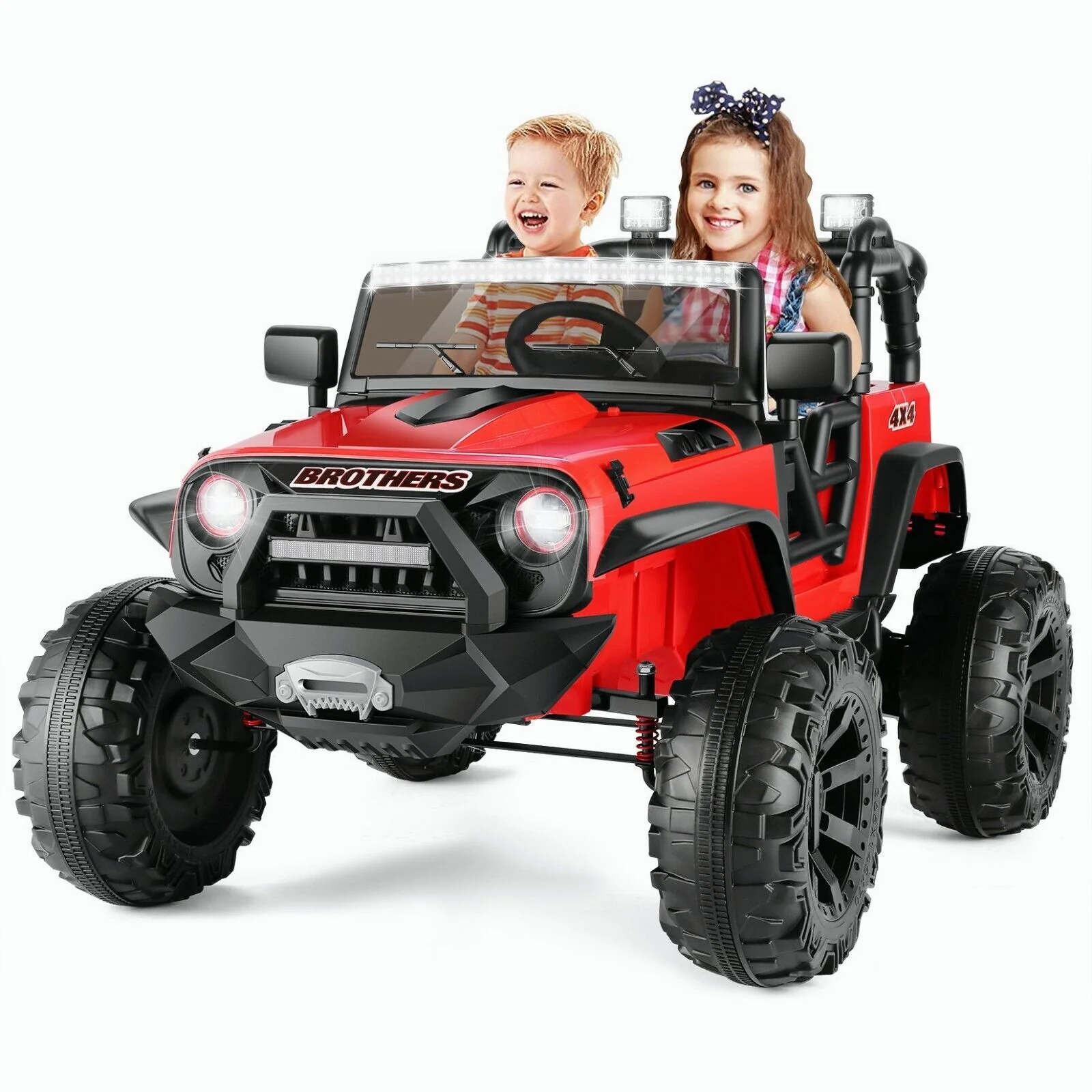 24V 2-Seater Kids Electric Ride-On Truck Car with Music and Remote Control - Image 29