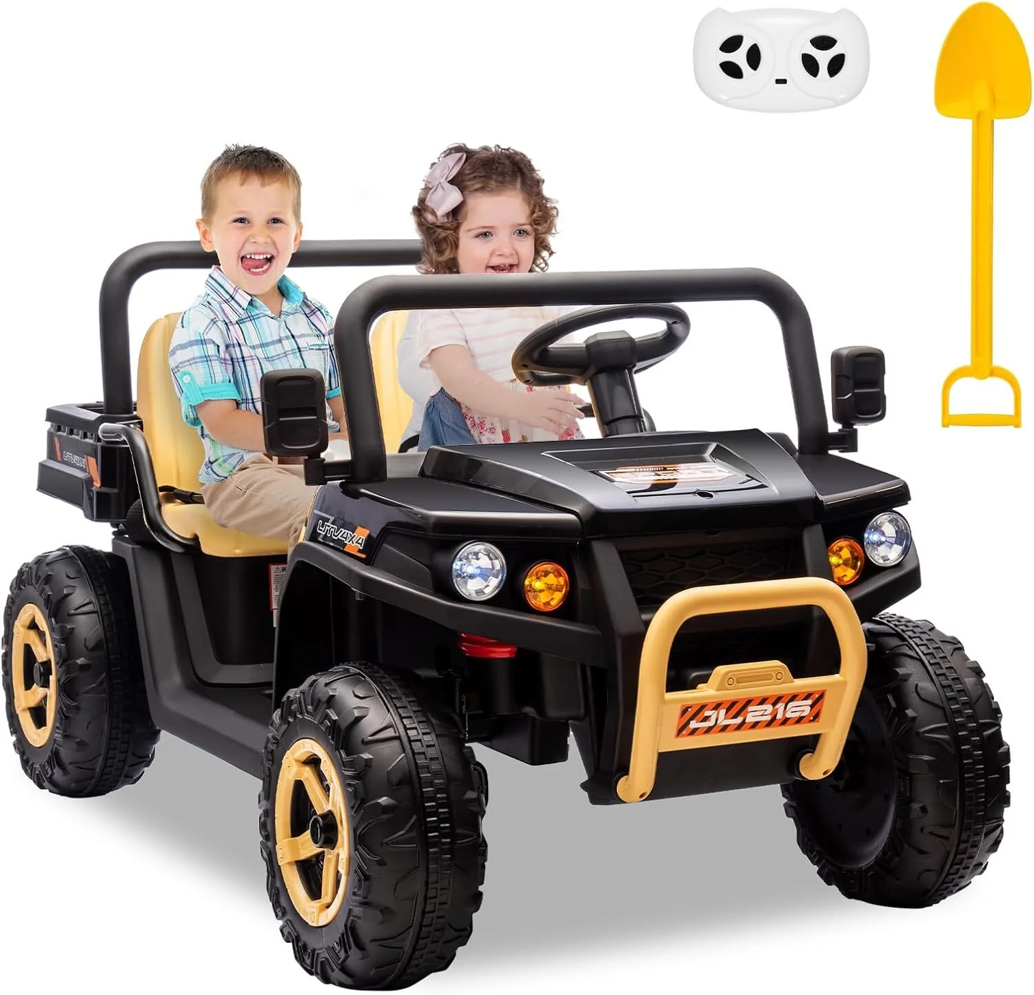 24V 2-Seater Electric Off-Road UTV Ride-On Truck for Kids with Remote Control and 4WD - Image 16