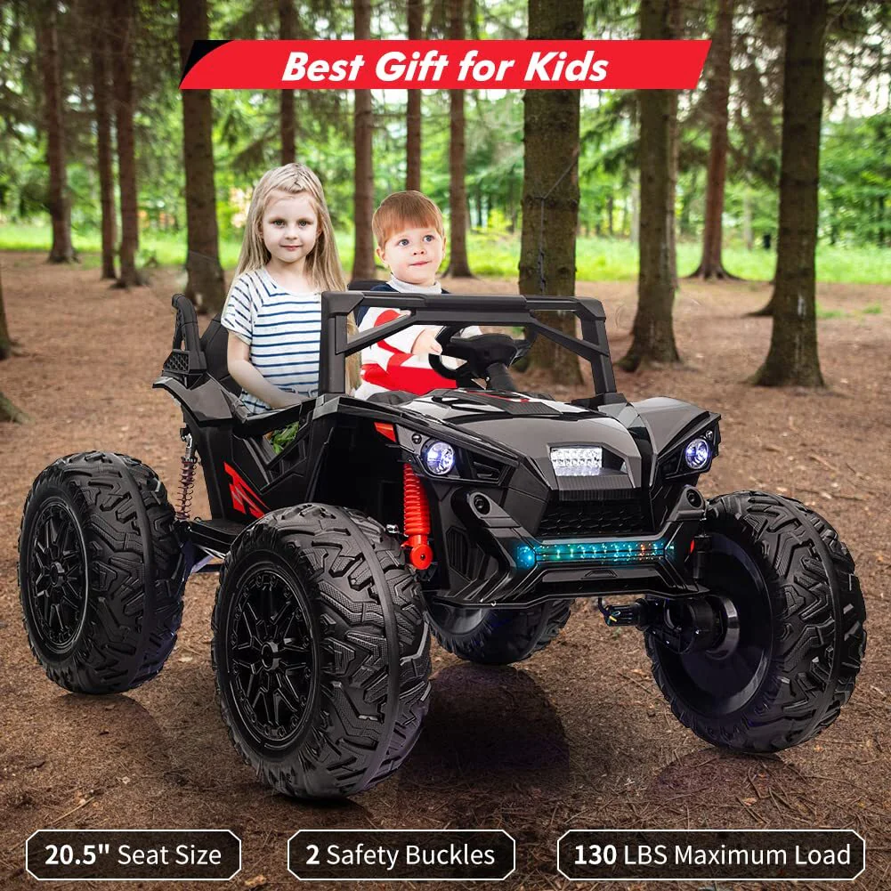 24V 400W Kids 2-Seat Electric Off-Road UTV Ride-On Car with Remote Control - Image 6