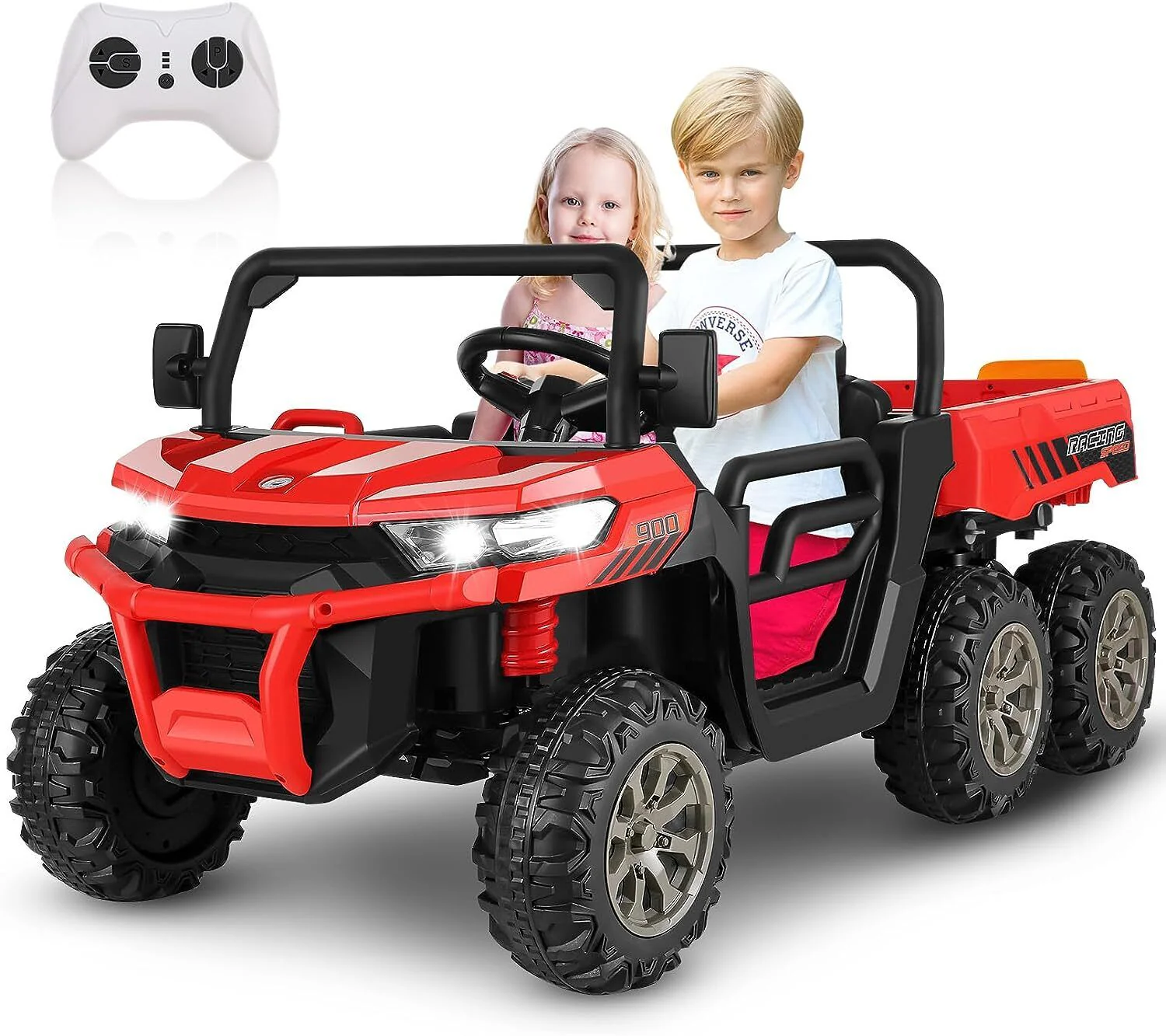 24V 4WD Kids Electric Car with Remote Control and Dump Bed - 2 Seater Ride-On Vehicle - Image 16