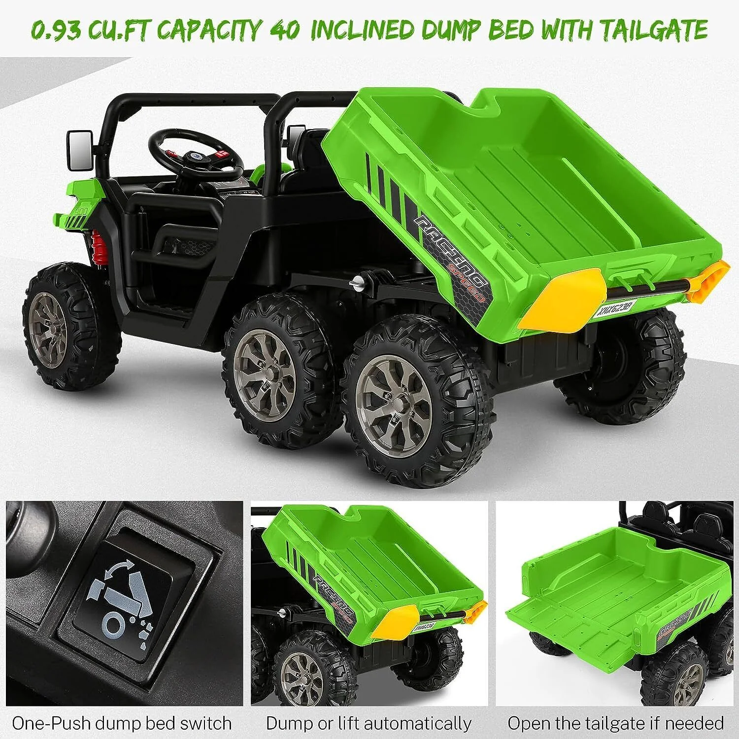 24V 4WD Kids Electric Car with Remote Control and Dump Bed - 2 Seater Ride-On Vehicle - Image 29