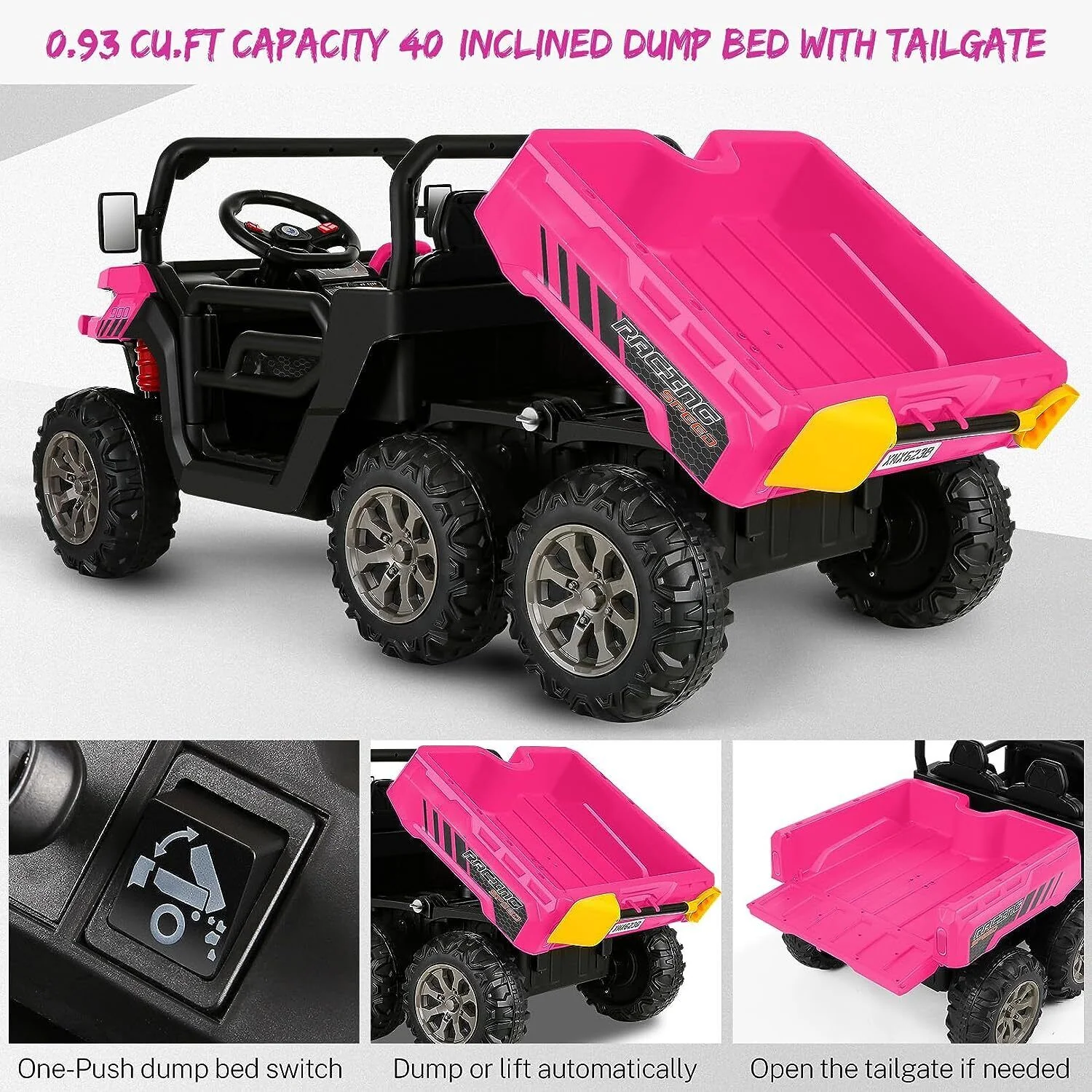 24V 4WD Kids Electric Car with Remote Control and Dump Bed - 2 Seater Ride-On Vehicle - Image 35